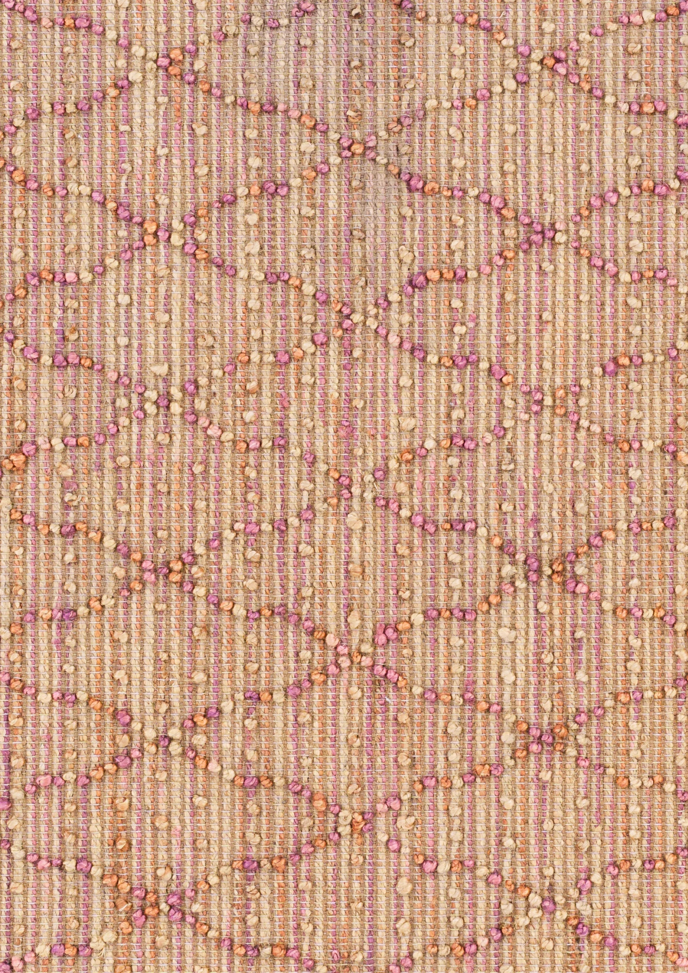 Hemp Hand Woven Rug Loop : Oxfo Pink - Jute - Hand Woven - Ajaypee Carpets (Thumbnail 4)