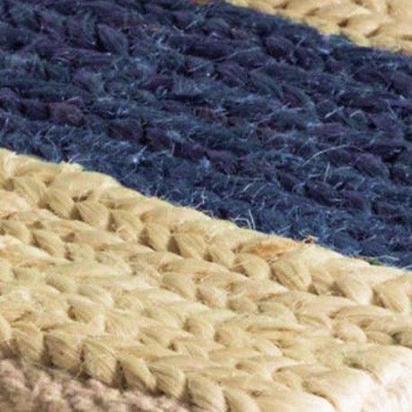 Hemp Hand Woven Rug Pony  Stripes - Jute - Flatweave - Ajaypee Carpets (Thumbnail 3)