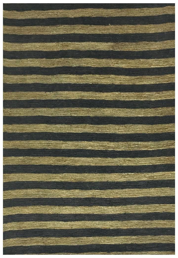 Hemp Hand Woven Rug : Strip Grey - Jute - Hand Woven - Ajaypee Carpets (View 1)