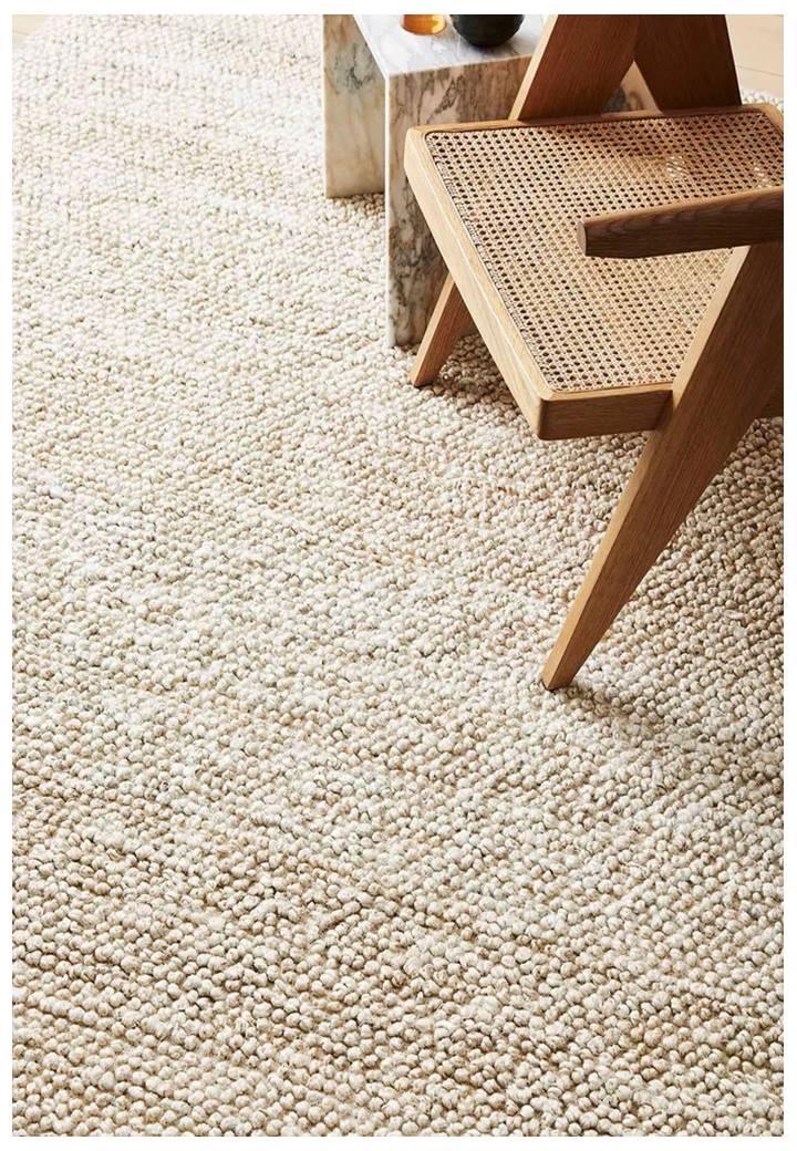 Hemp Hand Woven Rug - Chalked Loop - Jute - Hand Woven - Ajaypee Carpets (Thumbnail 3)