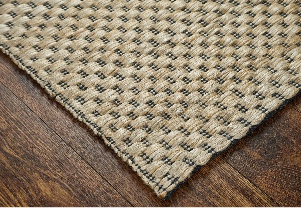 Hemp Hand Woven Rug Monte Natural - Jute - Flatweave - Ajaypee Carpets (Thumbnail 2)