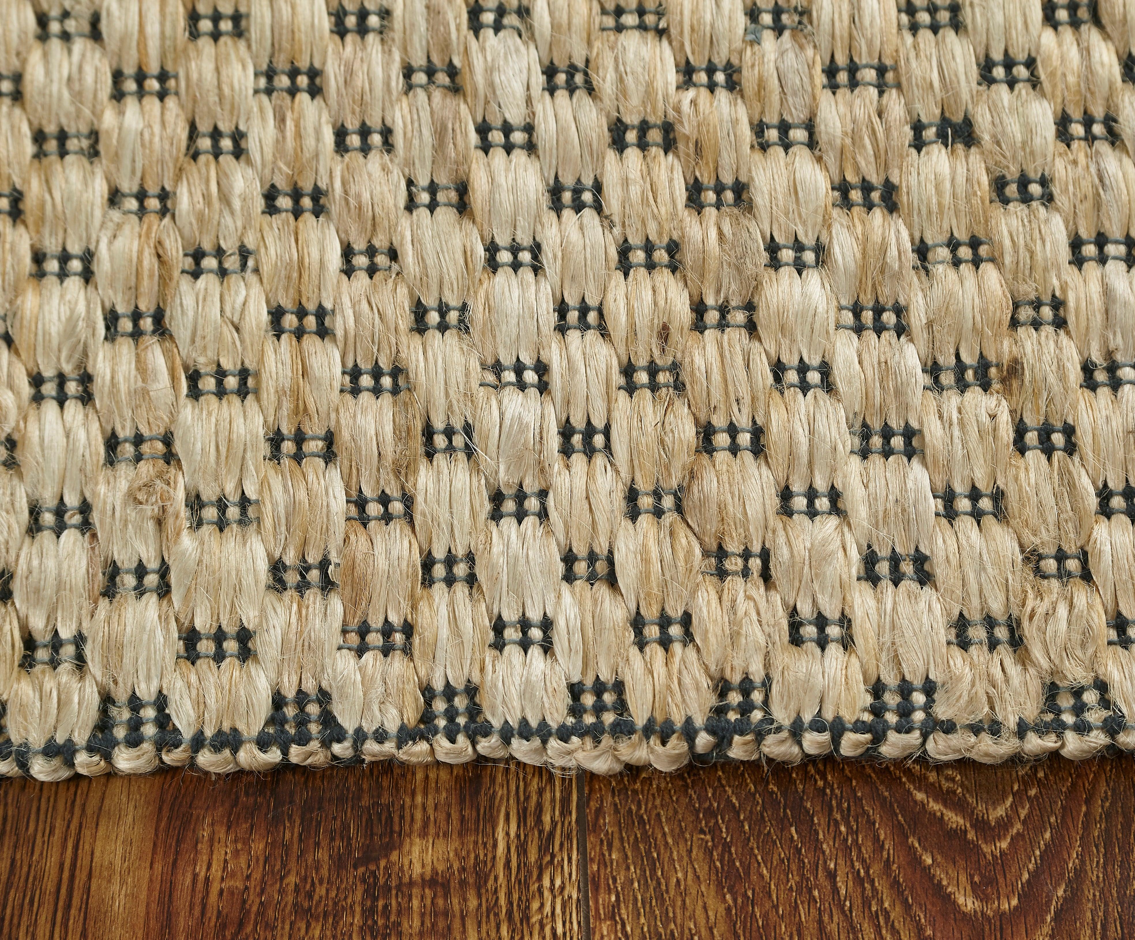 Hemp Hand Woven Rug Monte Natural - Jute - Flatweave - Ajaypee Carpets (Thumbnail 3)