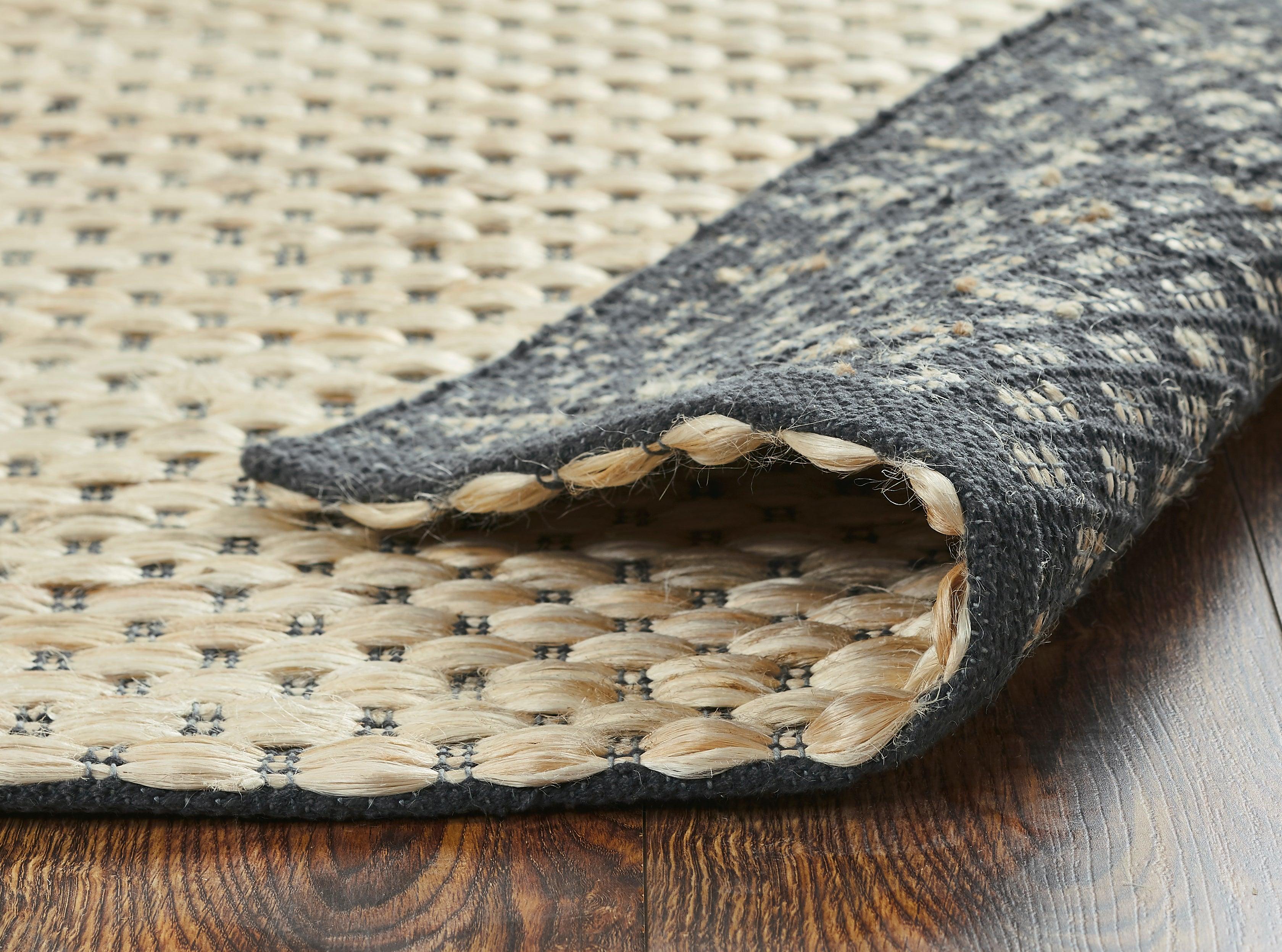 Hemp Hand Woven Rug Monte Natural - Jute - Flatweave - Ajaypee Carpets (Thumbnail 4)