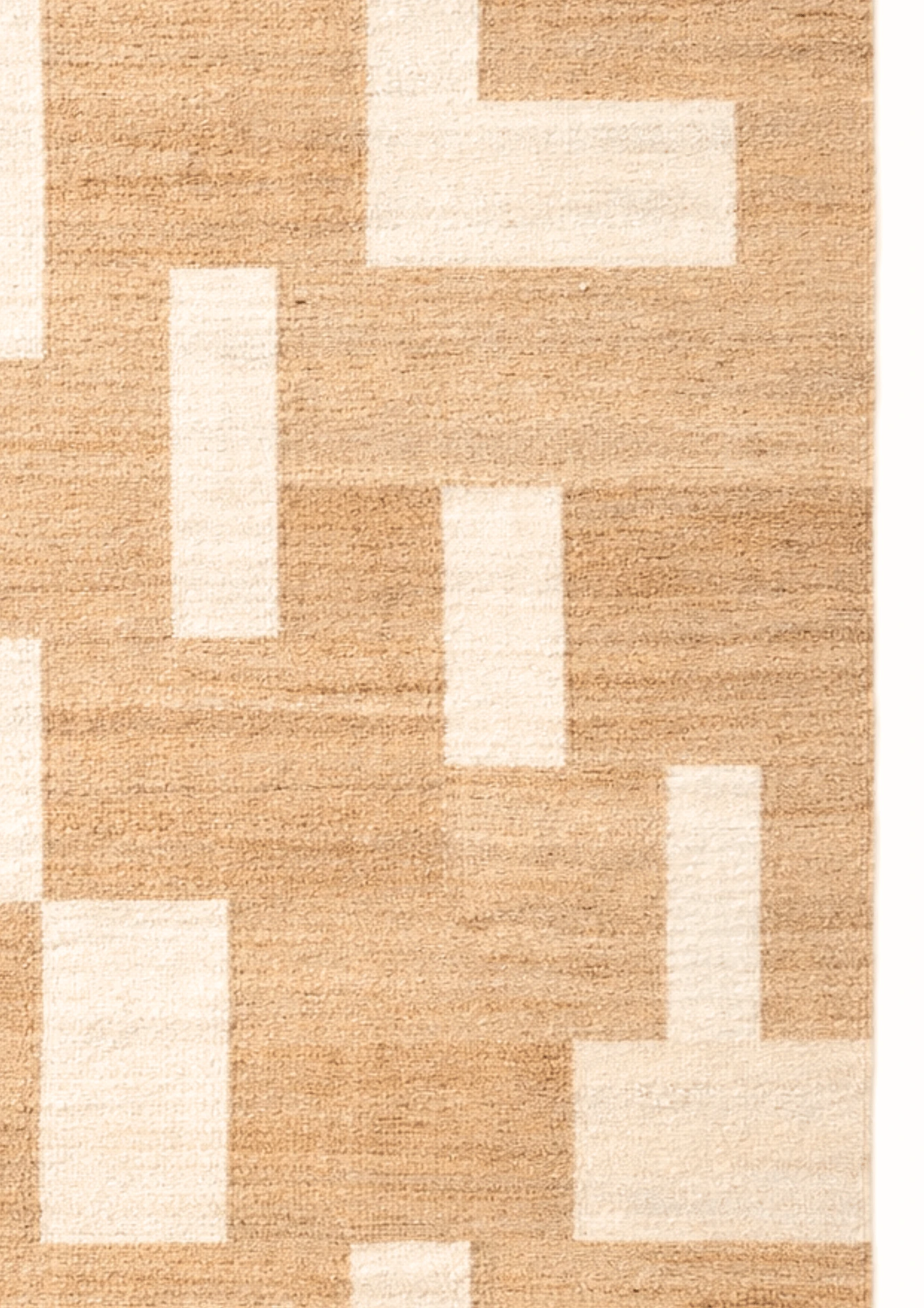 Hemp Handwoven Panja Rug  Oat Mosaic - Jute - Hand Woven - Ajaypee Carpets (Thumbnail 4)