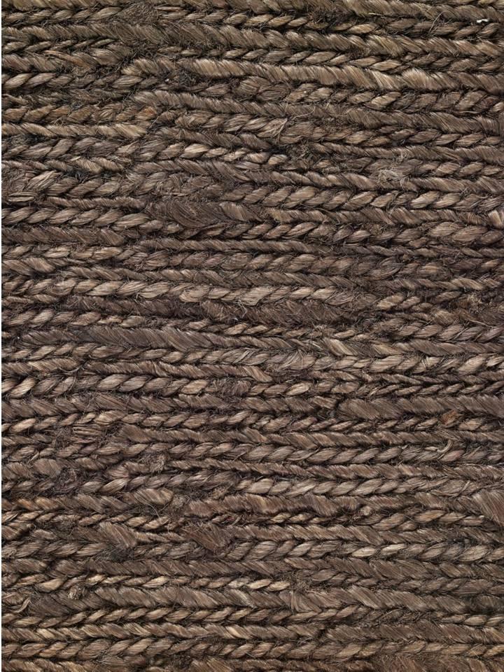 Hemp HandWoven Rug : Braid Brown - Hemp - Hand Woven - Ajaypee Carpets (Thumbnail 2)