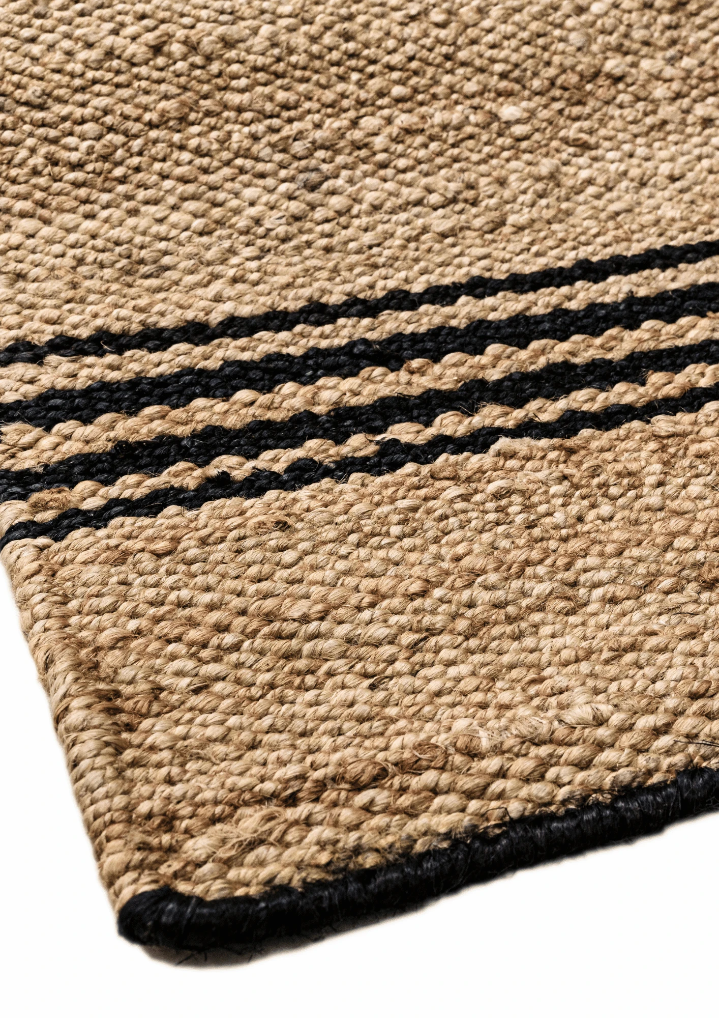 Hemp Handwoven Rug   Driftline - Jute - Flatweave - Ajaypee Carpets (Thumbnail 2)