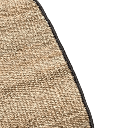 Hemp Handwoven Rug   Oval - Jute - Hand Woven - Ajaypee Carpets (Thumbnail 3)