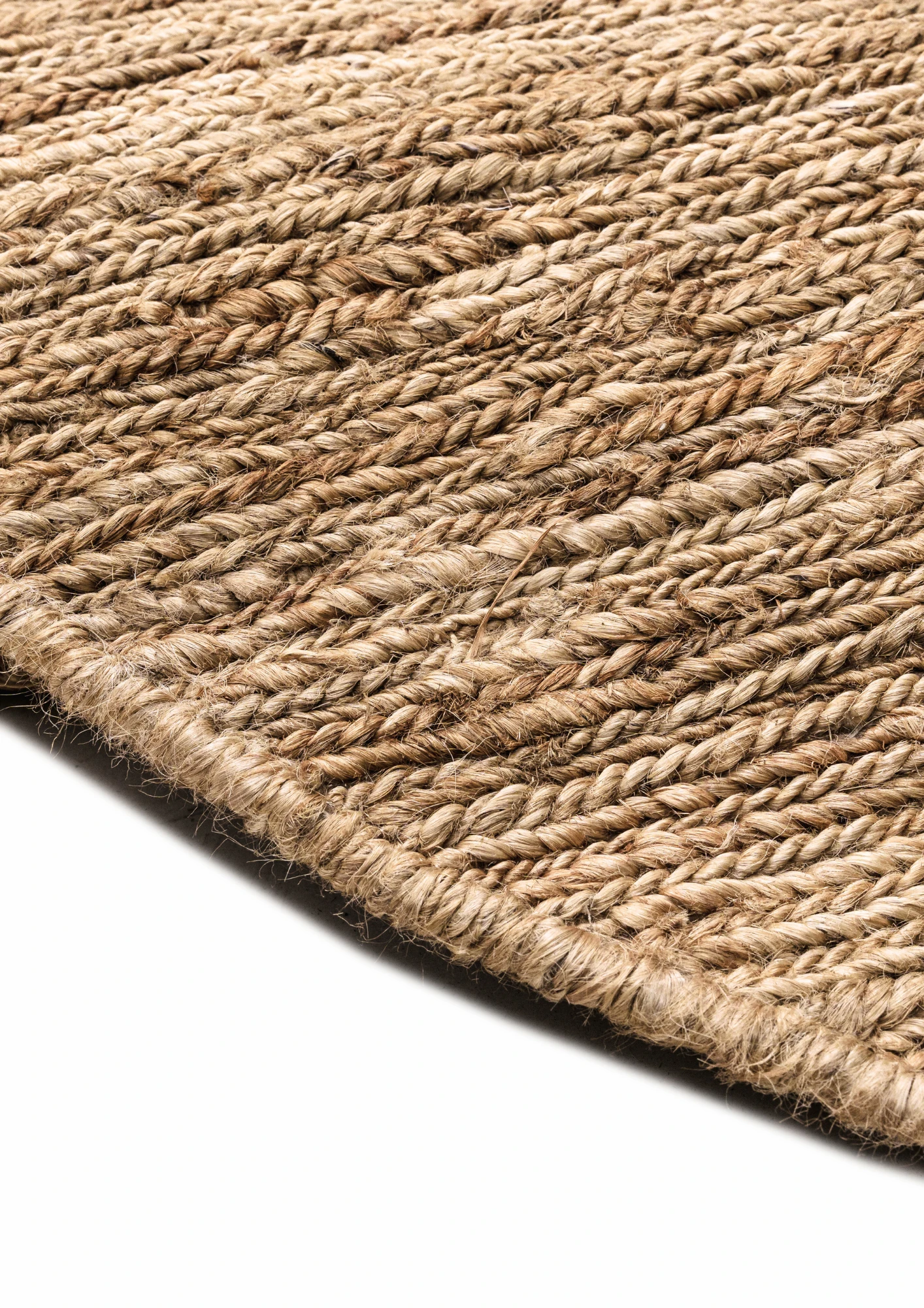 Hemp Handwoven Rug   Round Yu Sumak - Jute - Hand Woven - Ajaypee Carpets (Thumbnail 2)