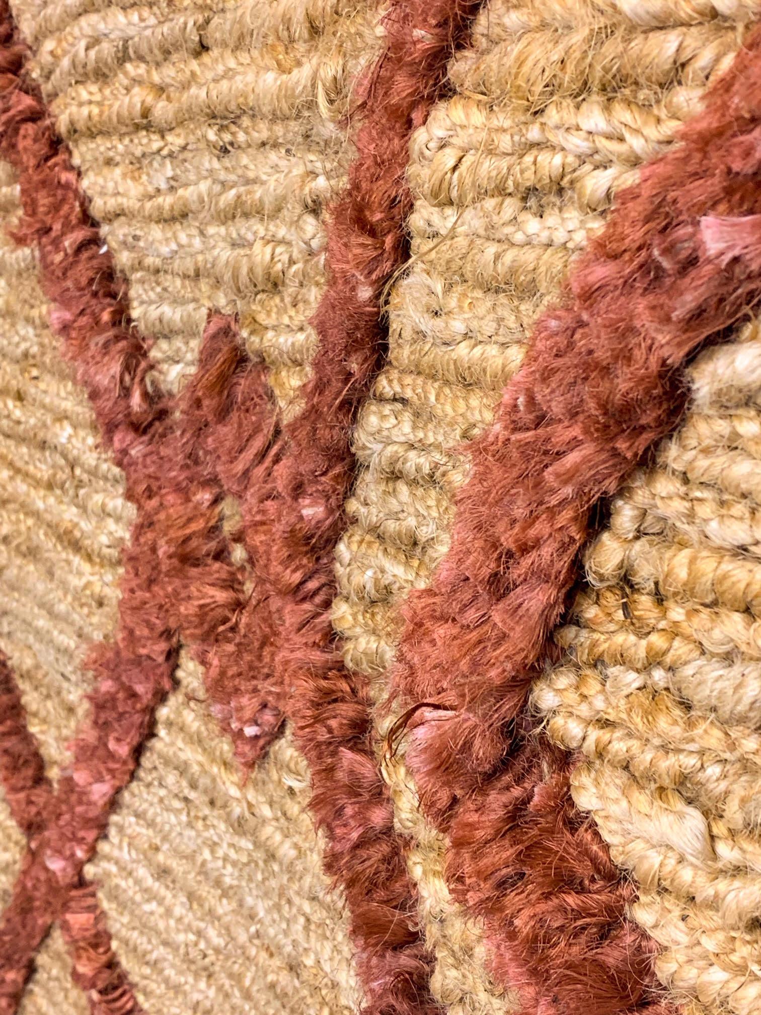 Hemp Handwoven Rug    Wales Maroon - Jute - Flatweave - Ajaypee Carpets (Thumbnail 8)