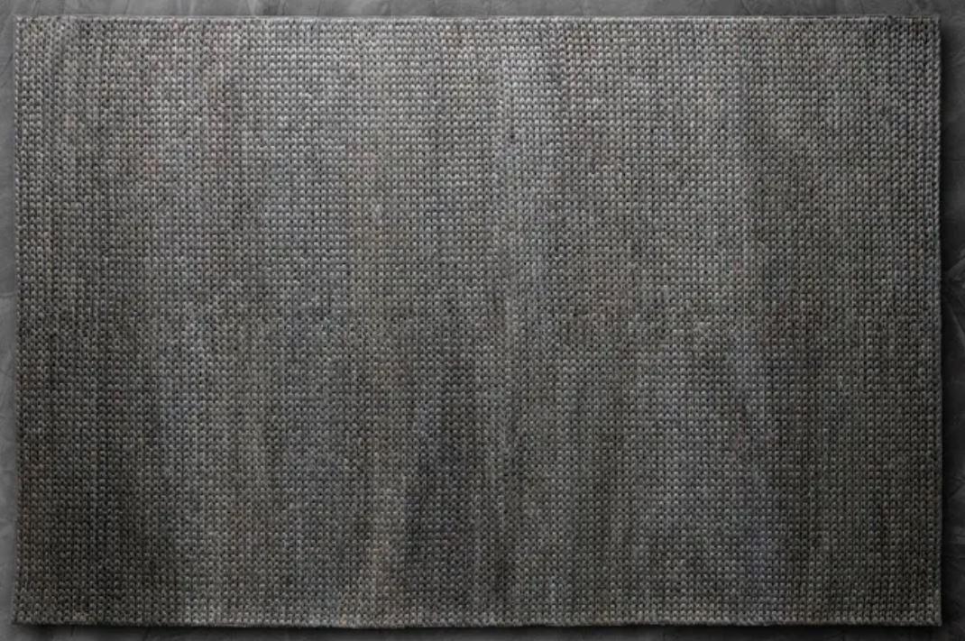 Hemp HandWoven Rug: Grey Braided Pony - Jute - Hand Woven - Ajaypee Carpets (Thumbnail 3)