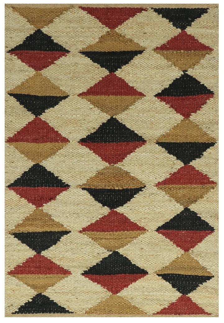 Hemp Handwoven Rug : Lewis – Jute Flatweave handmade carpet by Ajaypee Carpets
