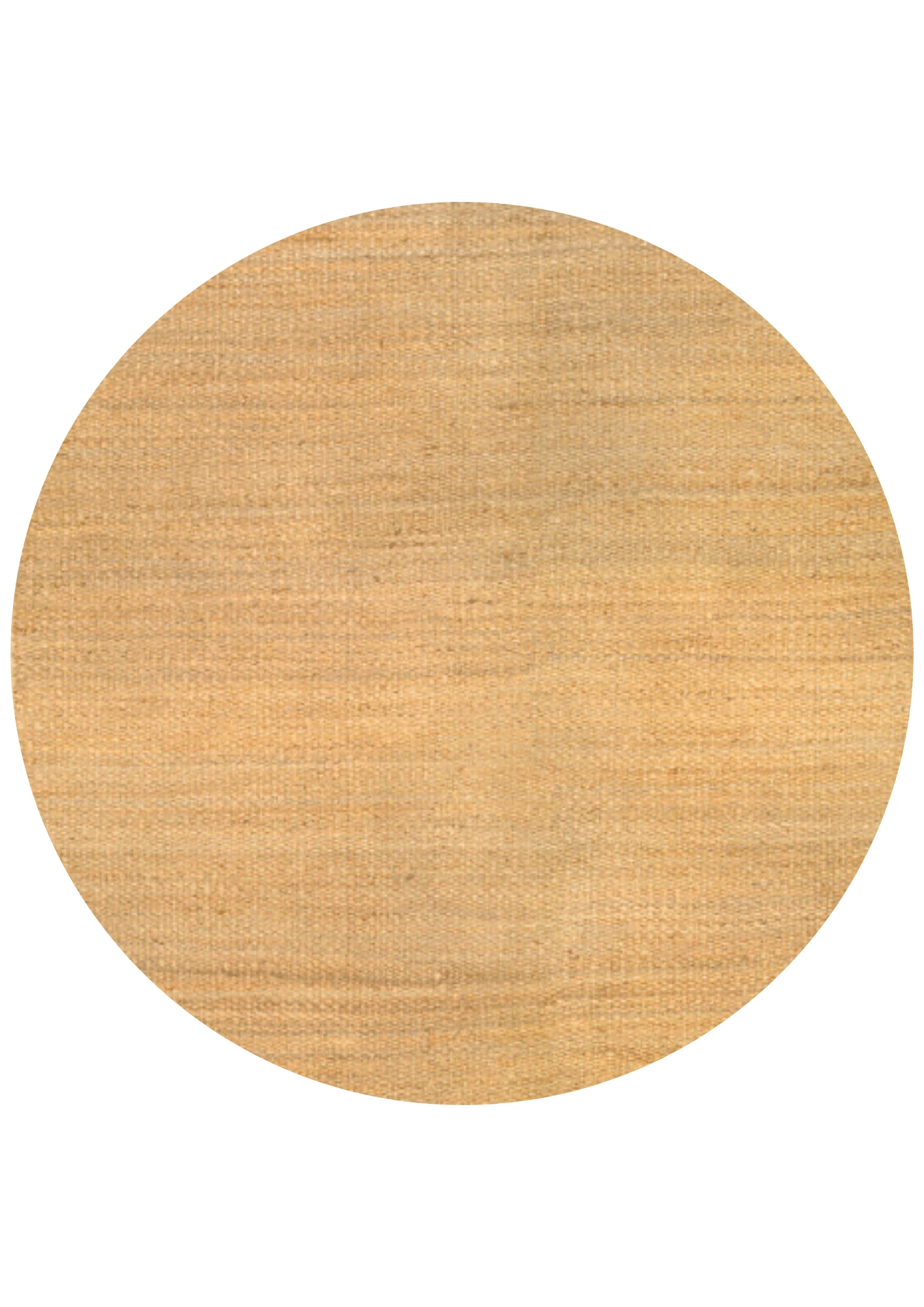 Hemp Handwoven Rug : Natural Panja Round - Jute - Flatweave - Ajaypee Carpets (View 1)