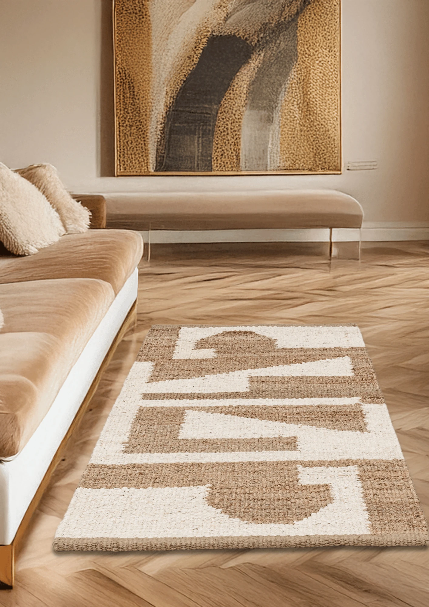 Hemp Handwoven Rug - Tattva - Hemp - Hand Woven - Ajaypee Carpets (Thumbnail 5)