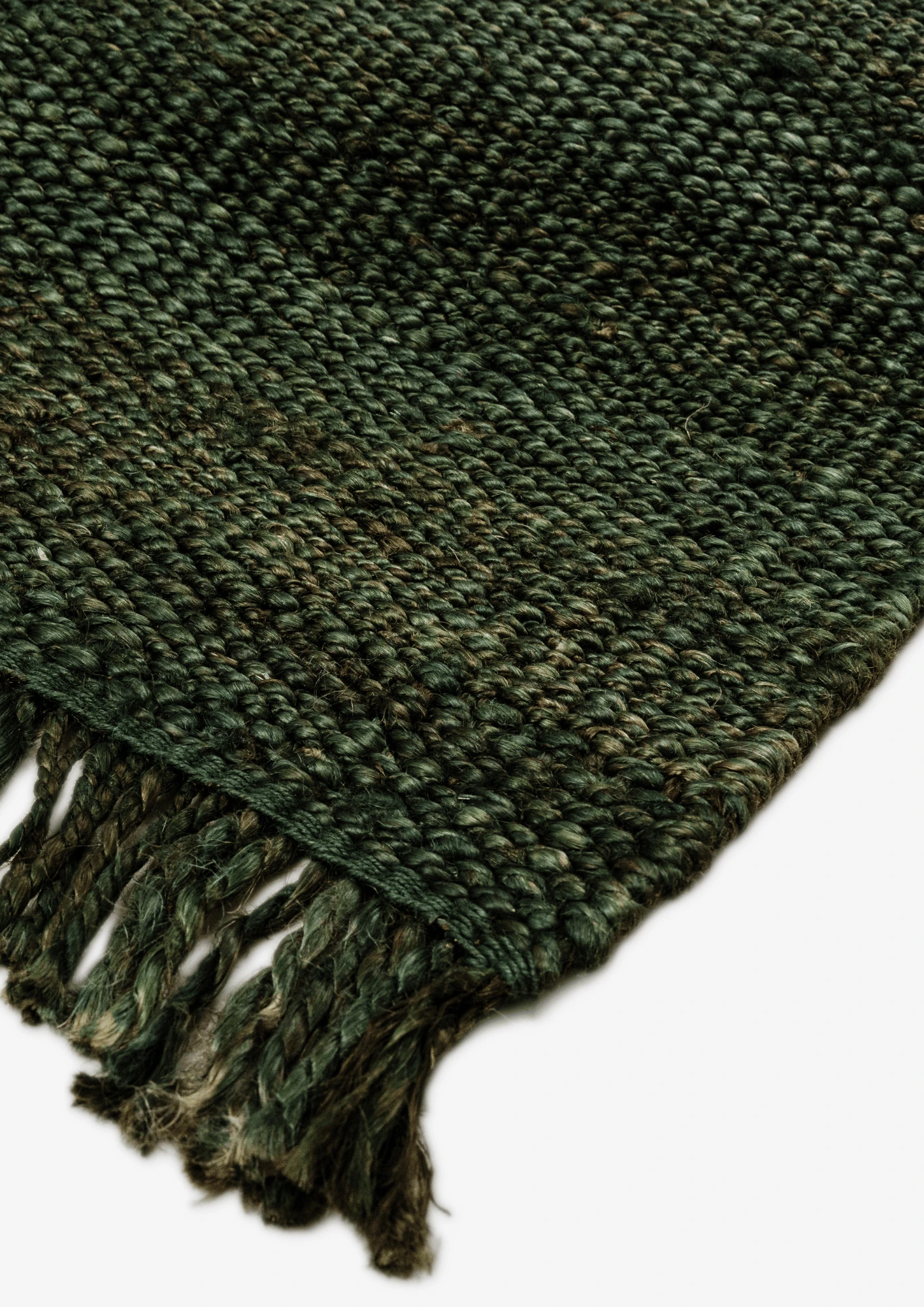 Hemp Handwoven Rug  Green Gable - Jute - Flatweave - Ajaypee Carpets (Thumbnail 3)