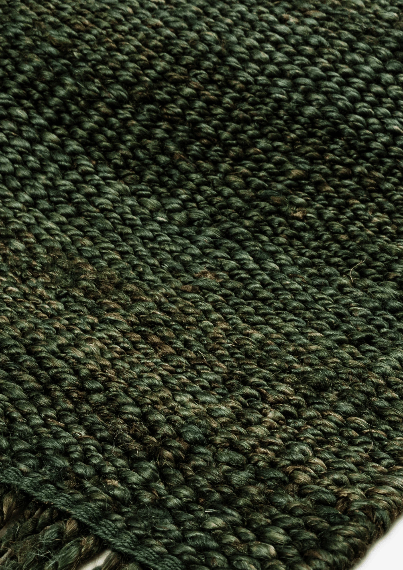 Hemp Handwoven Rug  Green Gable - Jute - Flatweave - Ajaypee Carpets (Thumbnail 4)