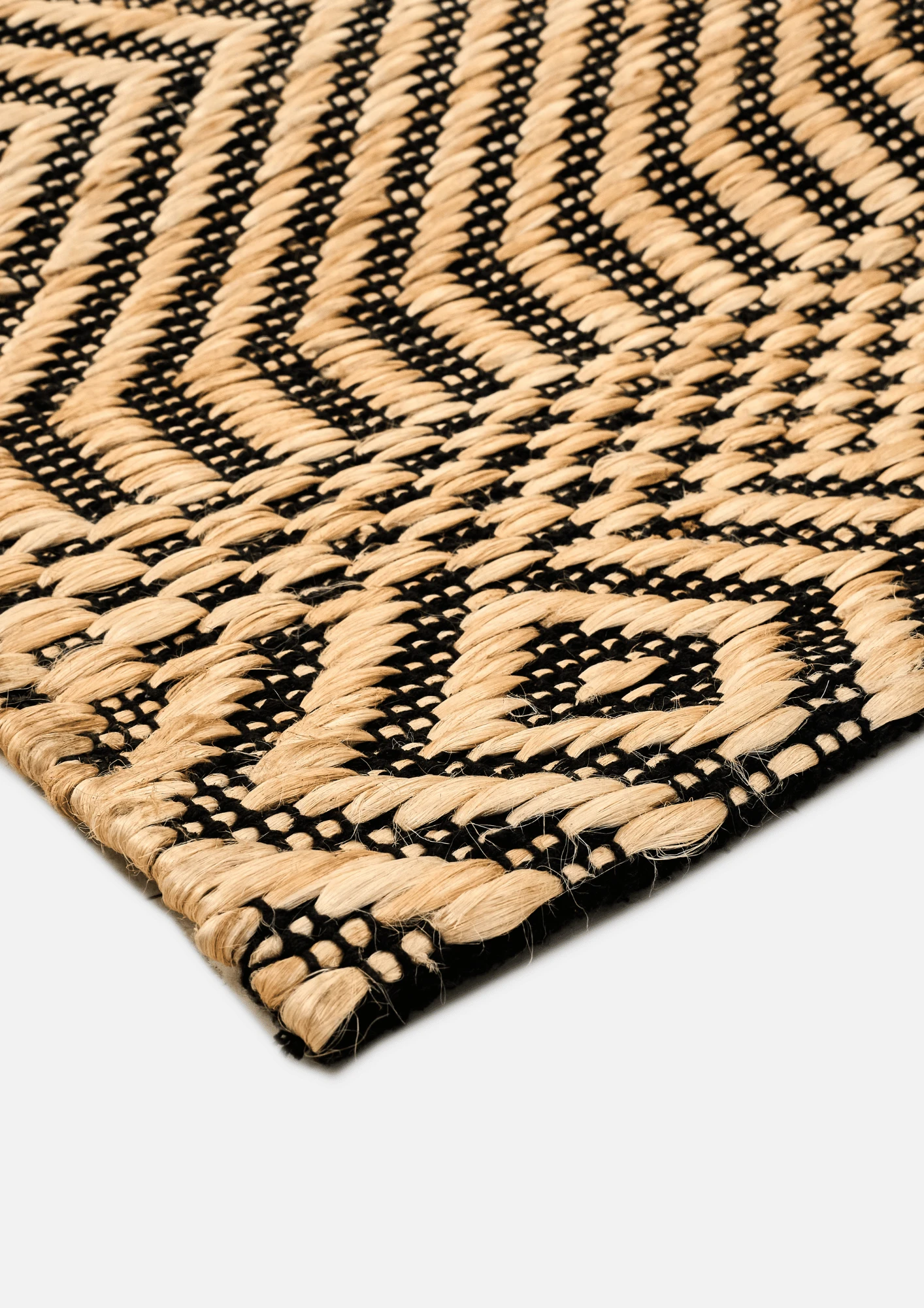 Hemp Handwoven Rug  Zaraft - Jute - Flatweave - Ajaypee Carpets (Thumbnail 4)