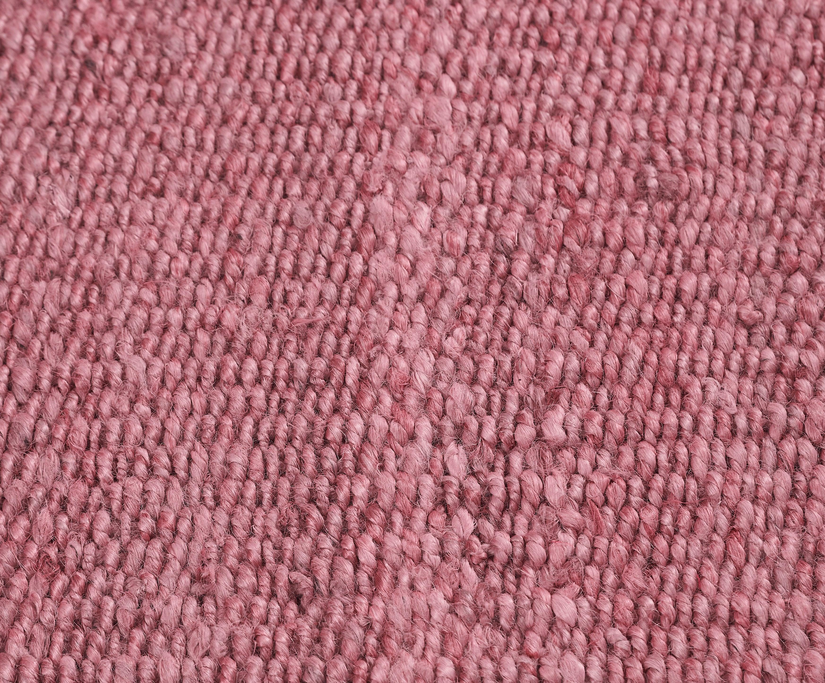 Hemp Handwoven Rug Chunky Rose - Jute - Hand Woven - Ajaypee Carpets (Thumbnail 3)