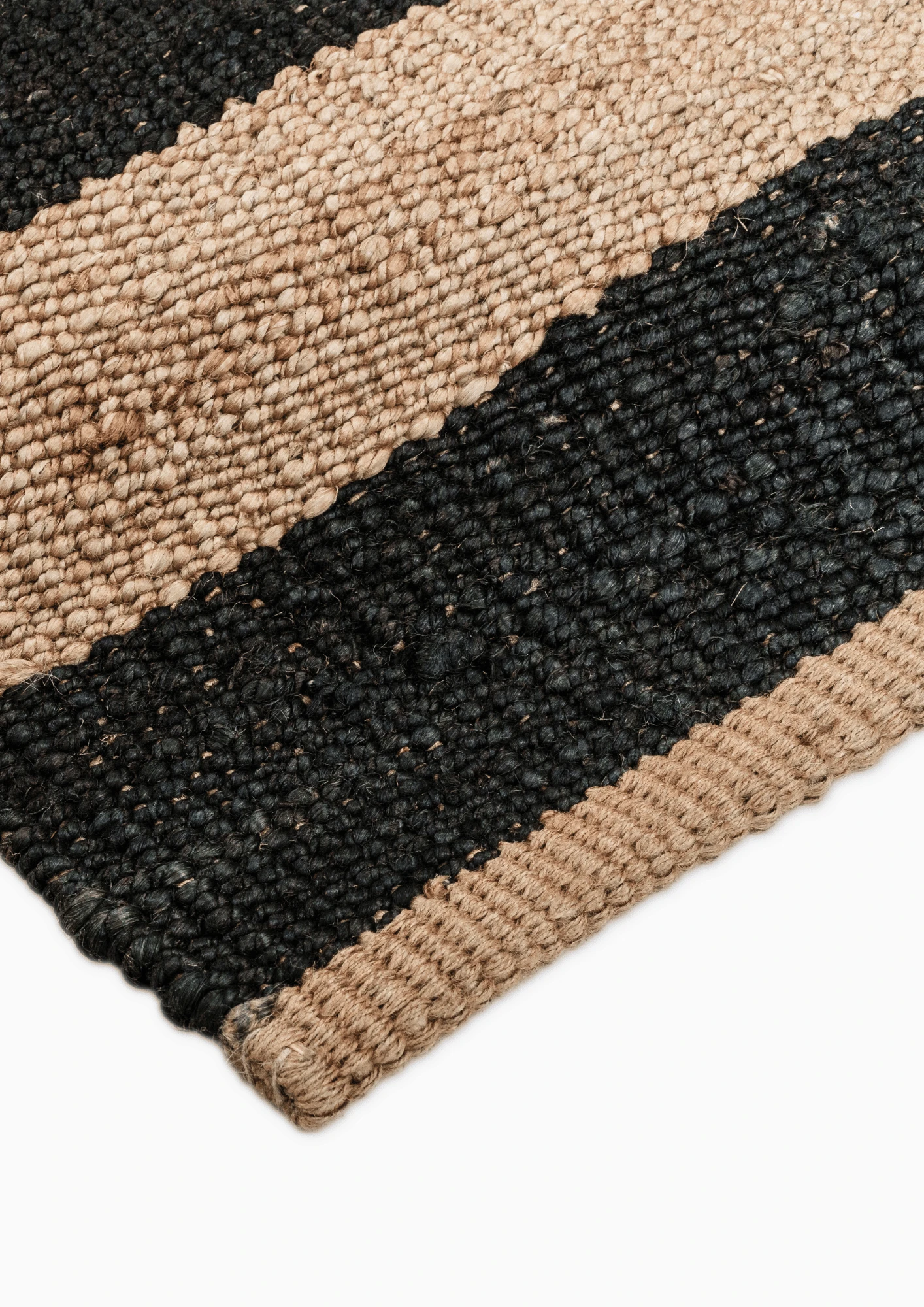 Hemp Handwoven Rug Dhwani - Jute - Flatweave - Ajaypee Carpets (Thumbnail 2)