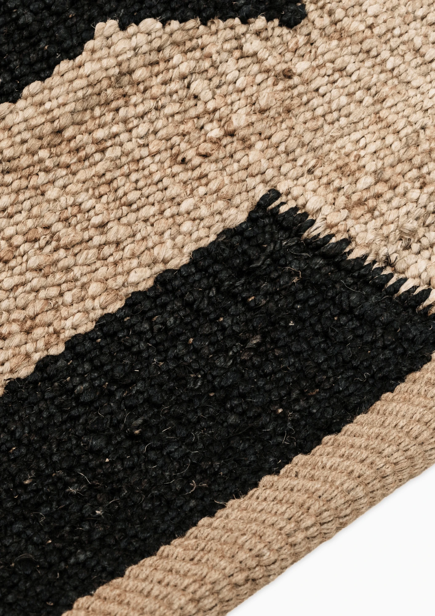 Hemp Handwoven Rug Dhwani - Jute - Flatweave - Ajaypee Carpets (Thumbnail 5)