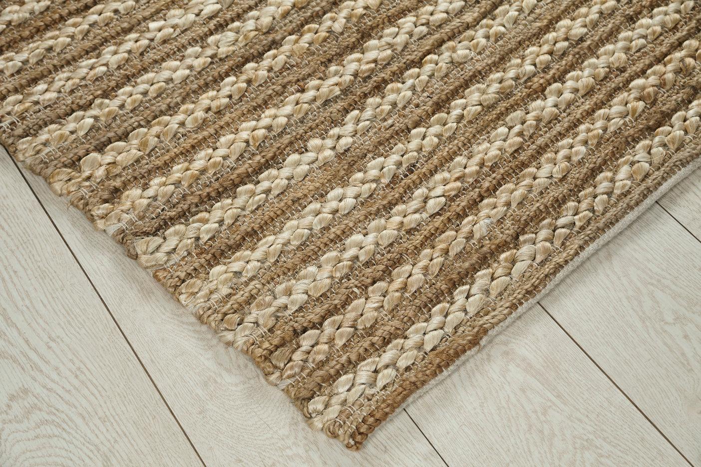 Hemp Handwoven Rug Ravi - Jute - Flatweave - Ajaypee Carpets (Thumbnail 5)