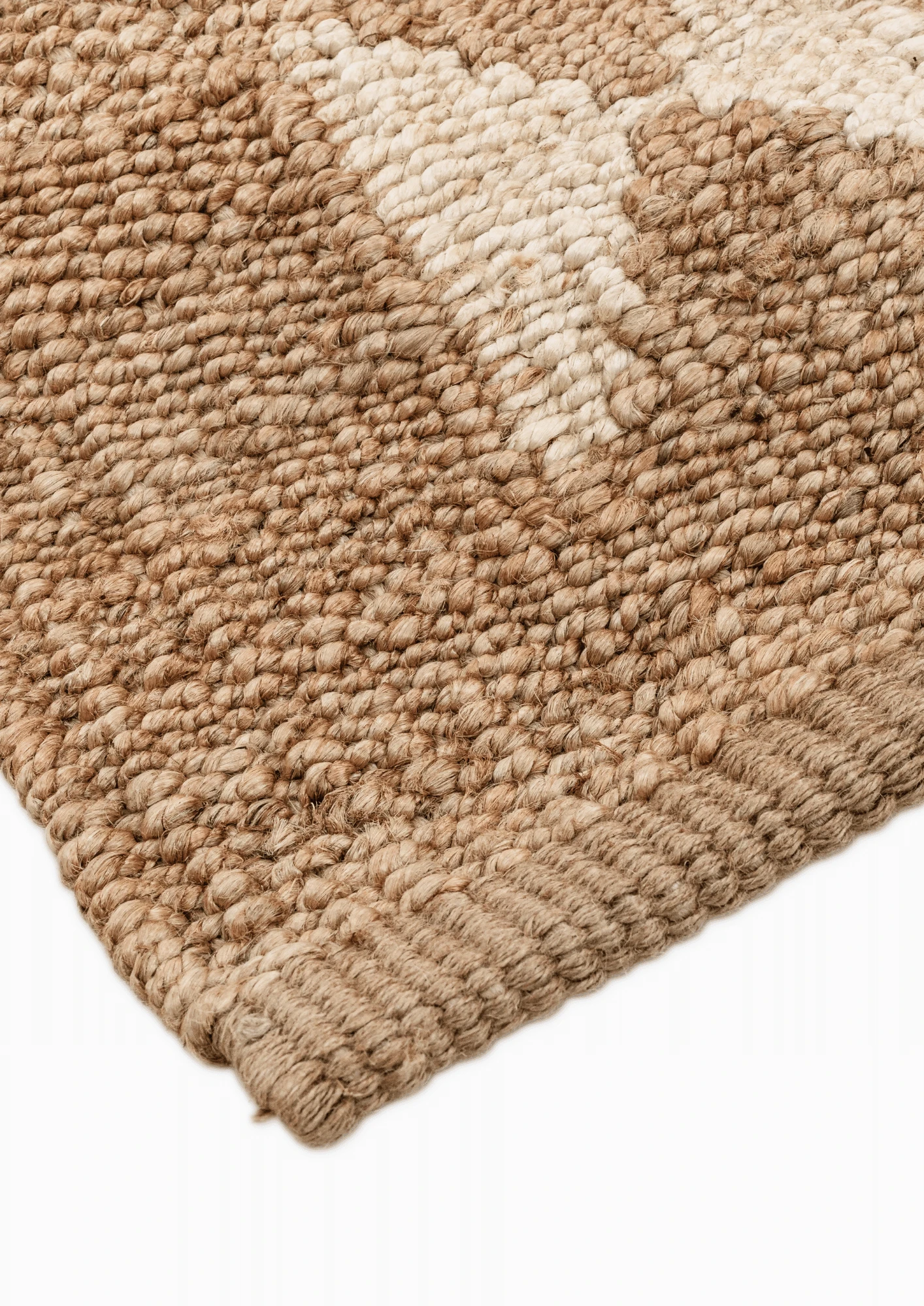 Hemp Handwoven Rug Shveta Aakar - Jute - Flatweave - Ajaypee Carpets (Thumbnail 3)