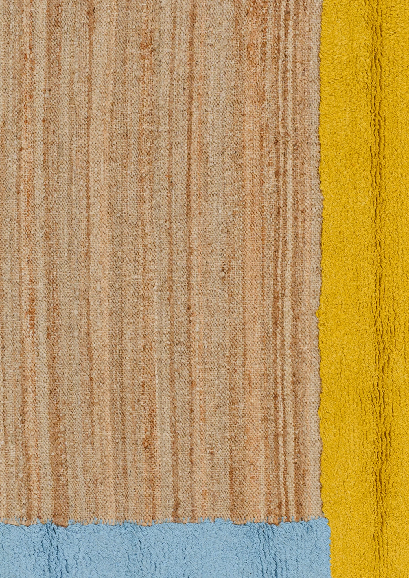 Hemp & Wool Hand knotted Carpet-Dunazure - Jute - Flatweave - Ajaypee Carpets (Thumbnail 4)