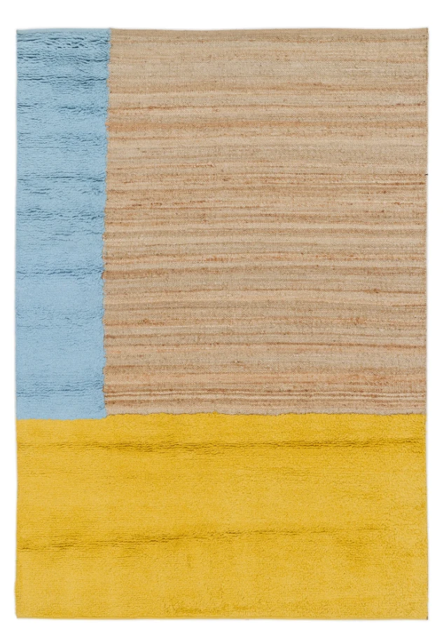 Hemp & Wool Hand knotted Carpet Dunazure - Jute - Hand Knotted - Ajaypee Carpets (View 1)