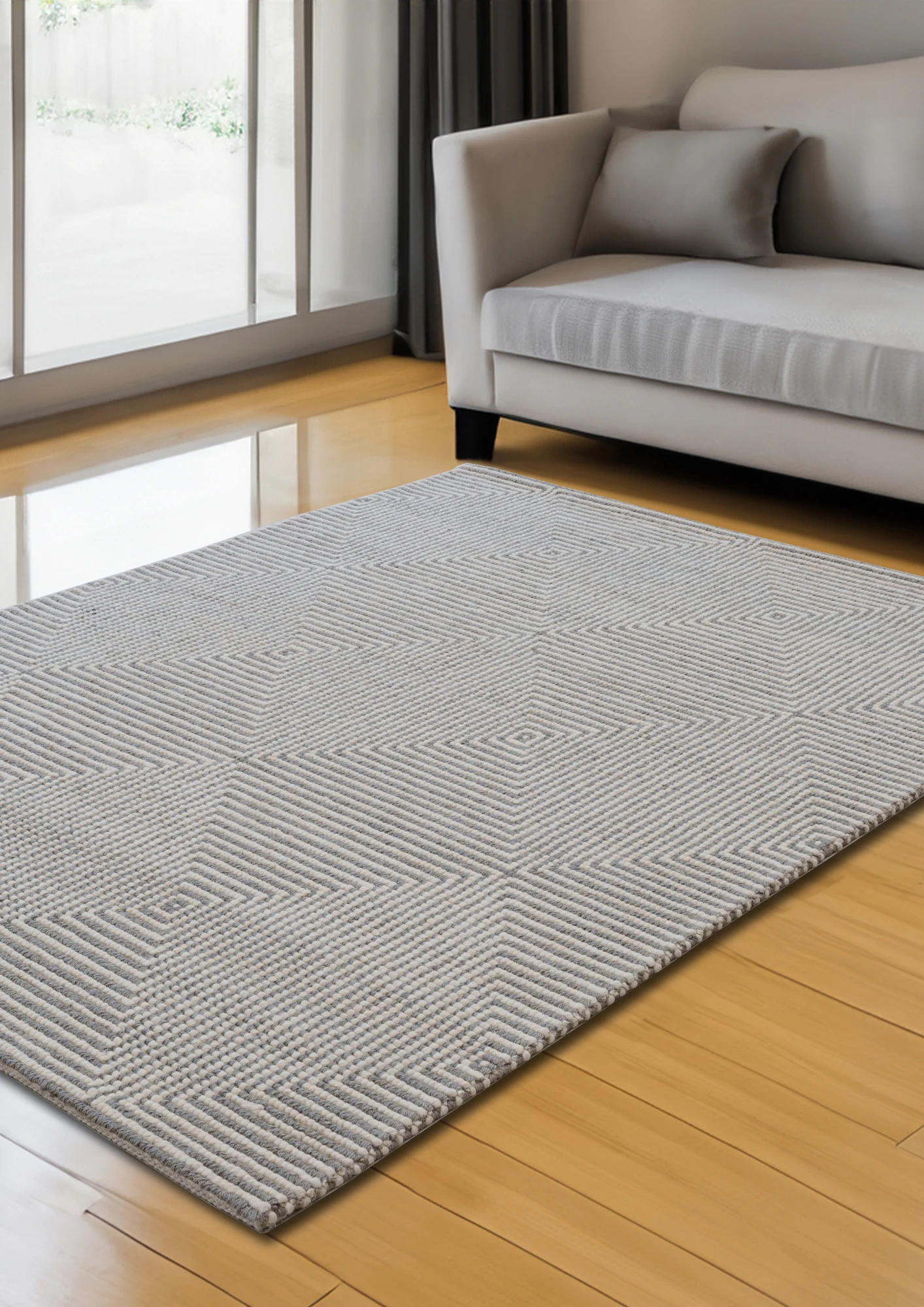 Jute & Wool Hand Woven Rug : Mirage - Jute - Hand Woven - Ajaypee Carpets (Thumbnail 4)