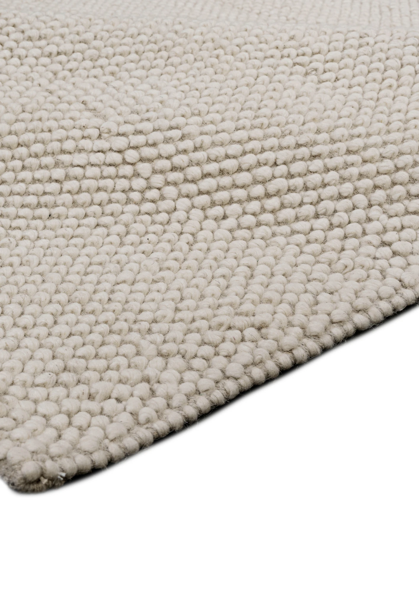 Wool HandWoven Rug  Popcorn Loop - Cotton - Hand Woven - Ajaypee Carpets (Thumbnail 2)