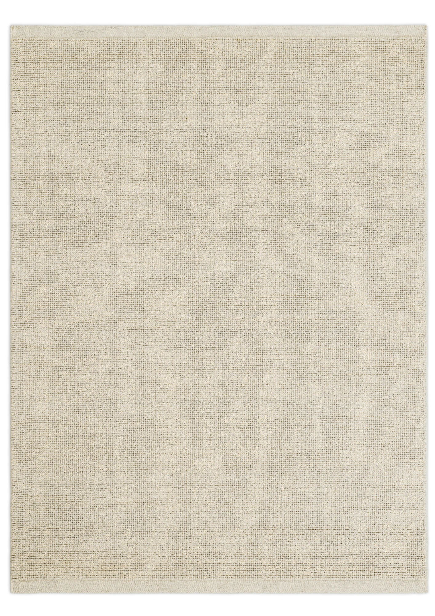 Loop Woolen Handwoven Rug   Ecru – Jute Hand Woven handmade carpet by Ajaypee Carpets