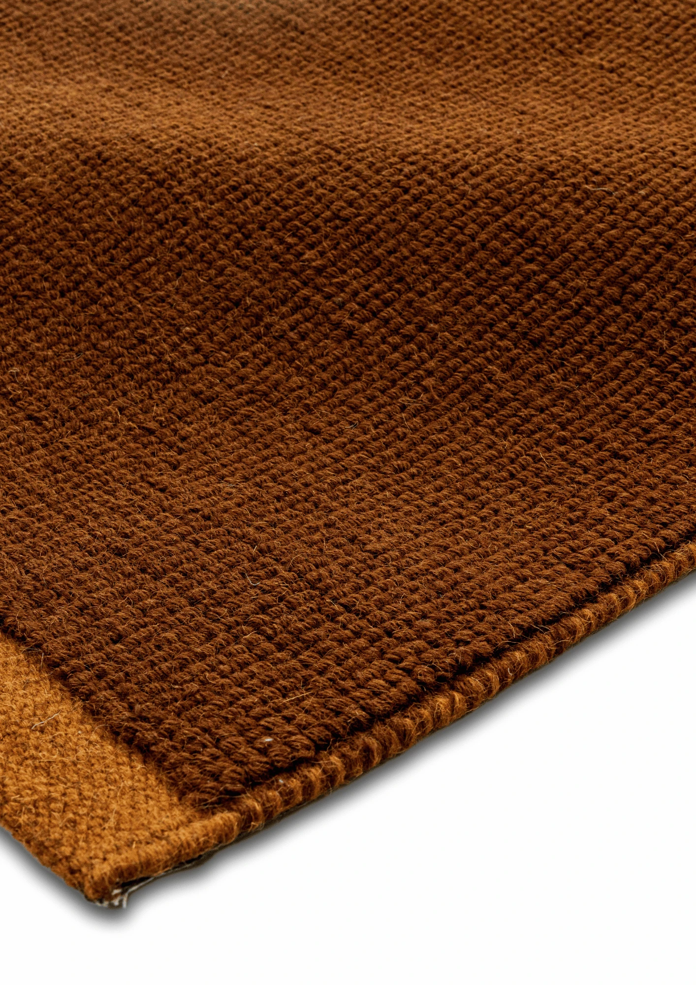 Loop Woolen Handwoven Rug   Flame - Jute - Hand Woven - Ajaypee Carpets (Thumbnail 2)