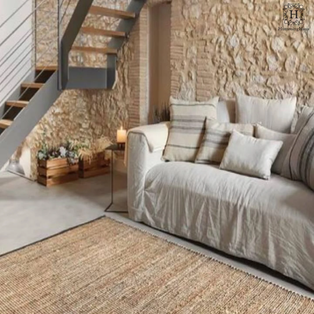 Hemp Handwoven Rug Lars - Jute - Flatweave - Ajaypee Carpets (Thumbnail 2)