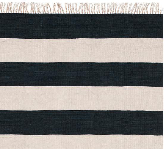 Cotton Handwoven Rug Cora Stripe - Cotton - Flatweave - Ajaypee Carpets (Thumbnail 2)
