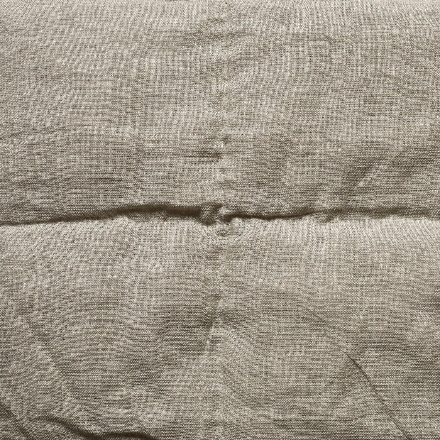 Natural Linen Bedspread - Cotton - Hand Woven - Ajaypee Carpets (Thumbnail 3)