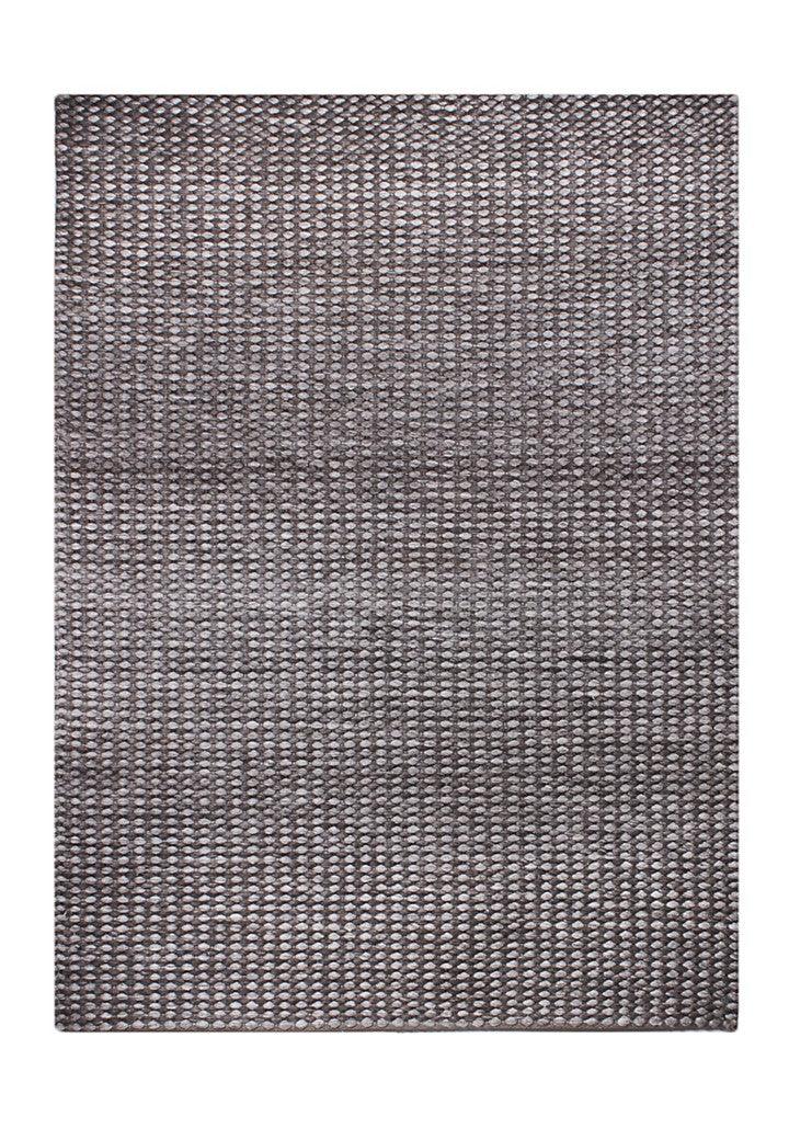 Natural Wool Handwoven Rug Luna - Cotton - Hand Woven - Ajaypee Carpets (Thumbnail 3)