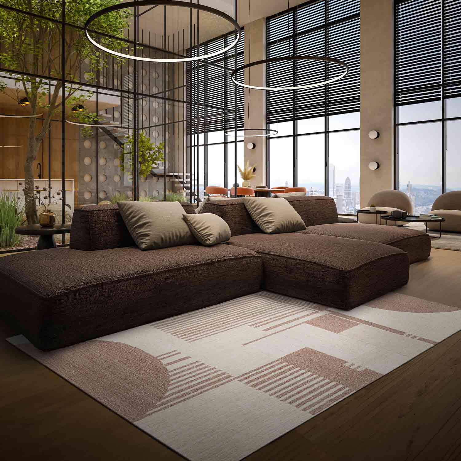 Block Hand Tufted Woollen Rug – Cotton Hand Tufted handmade carpet by Ajaypee Carpets