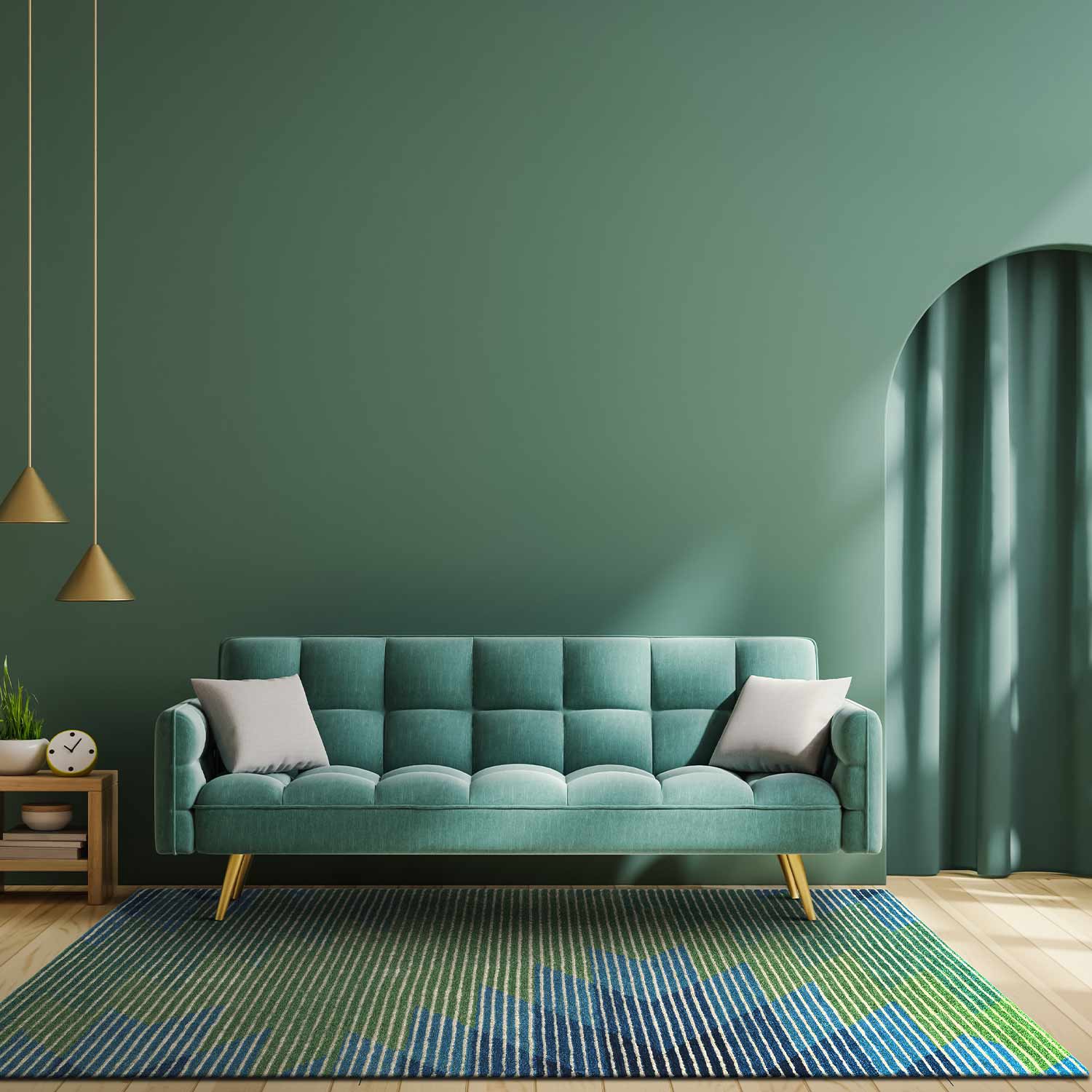 Boldshade Hand Tufted Woollen Rug – Cotton Kilim handmade carpet by Ajaypee Carpets