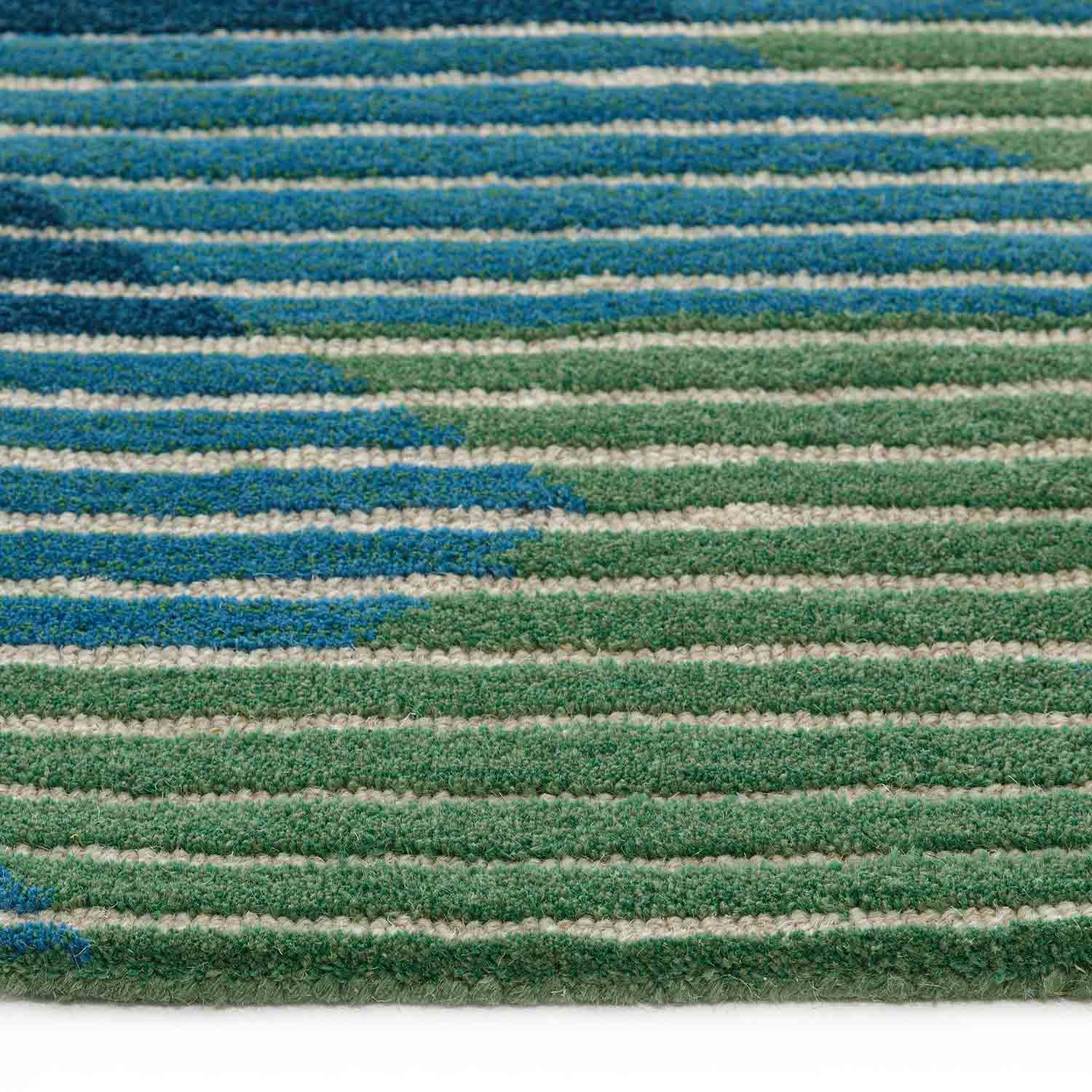 Boldshade Hand Tufted Woollen Rug - Cotton - Kilim - Ajaypee Carpets (Thumbnail 5)