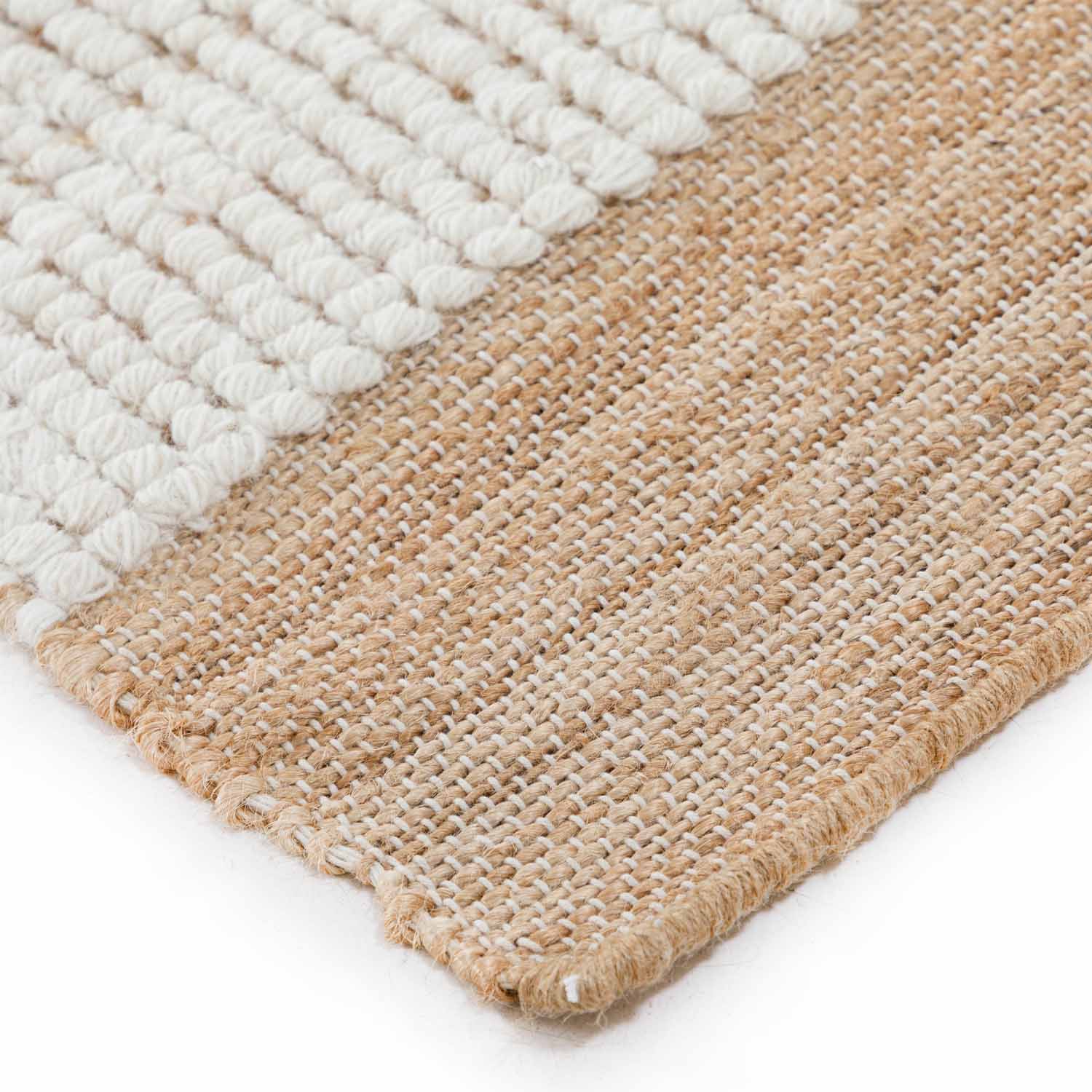 Cave Flat Weave Jute & Wool Dhurrie - Jute - Flatweave - Ajaypee Carpets (Thumbnail 3)