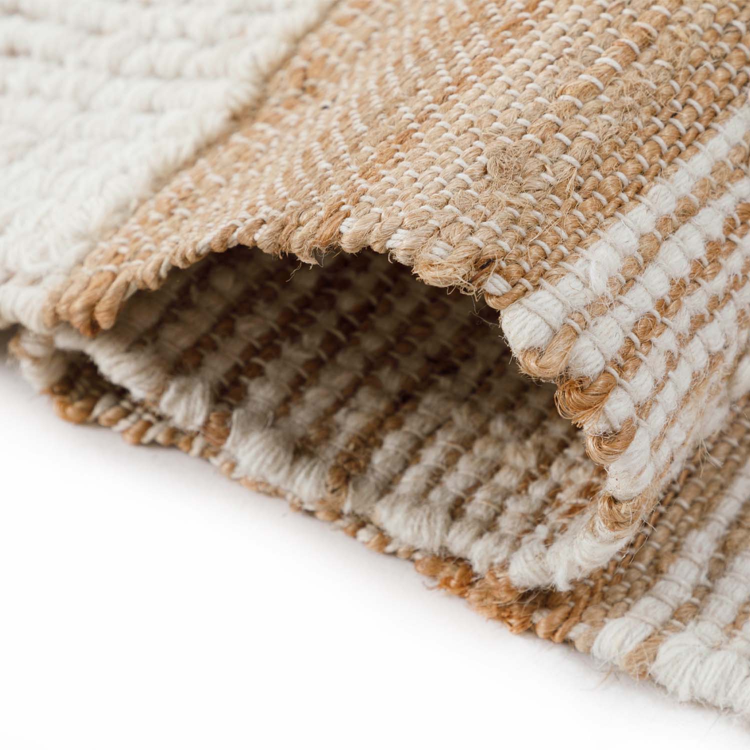 Cave Flat Weave Jute & Wool Dhurrie - Jute - Flatweave - Ajaypee Carpets (Thumbnail 5)