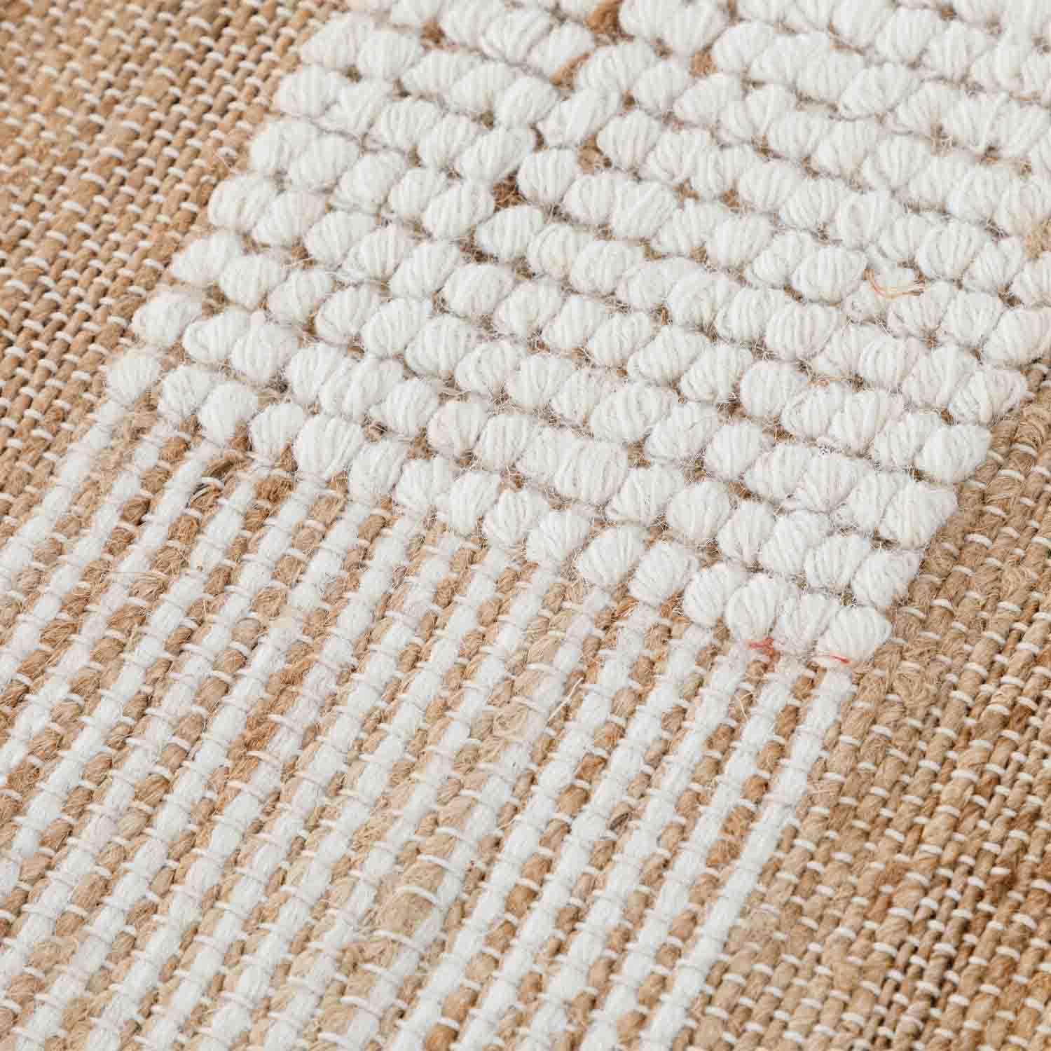 Cave Flat Weave Jute & Wool Dhurrie - Jute - Flatweave - Ajaypee Carpets (Thumbnail 6)