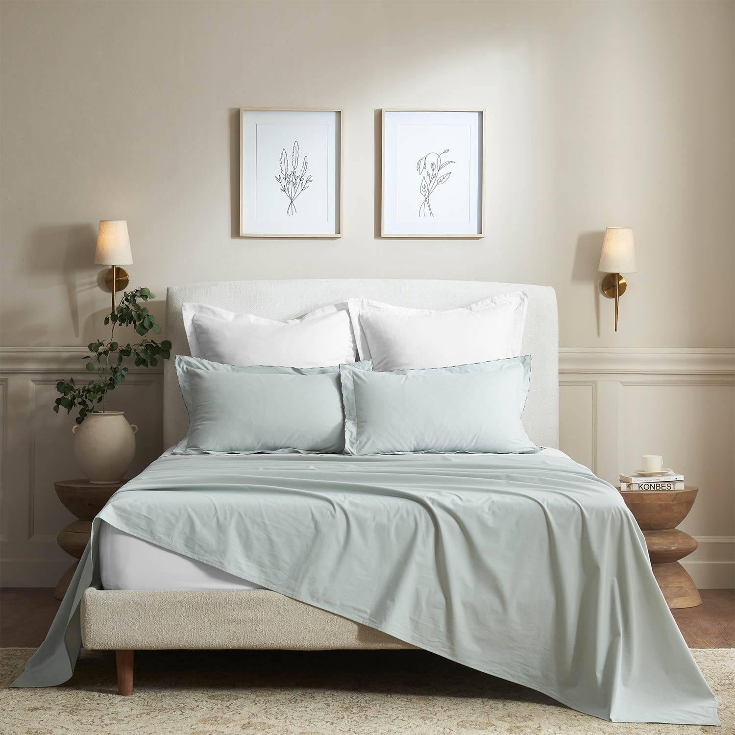 Celune Cotton Percale Bedsheet Set – Cotton Hand Woven handmade carpet by Ajaypee Carpets