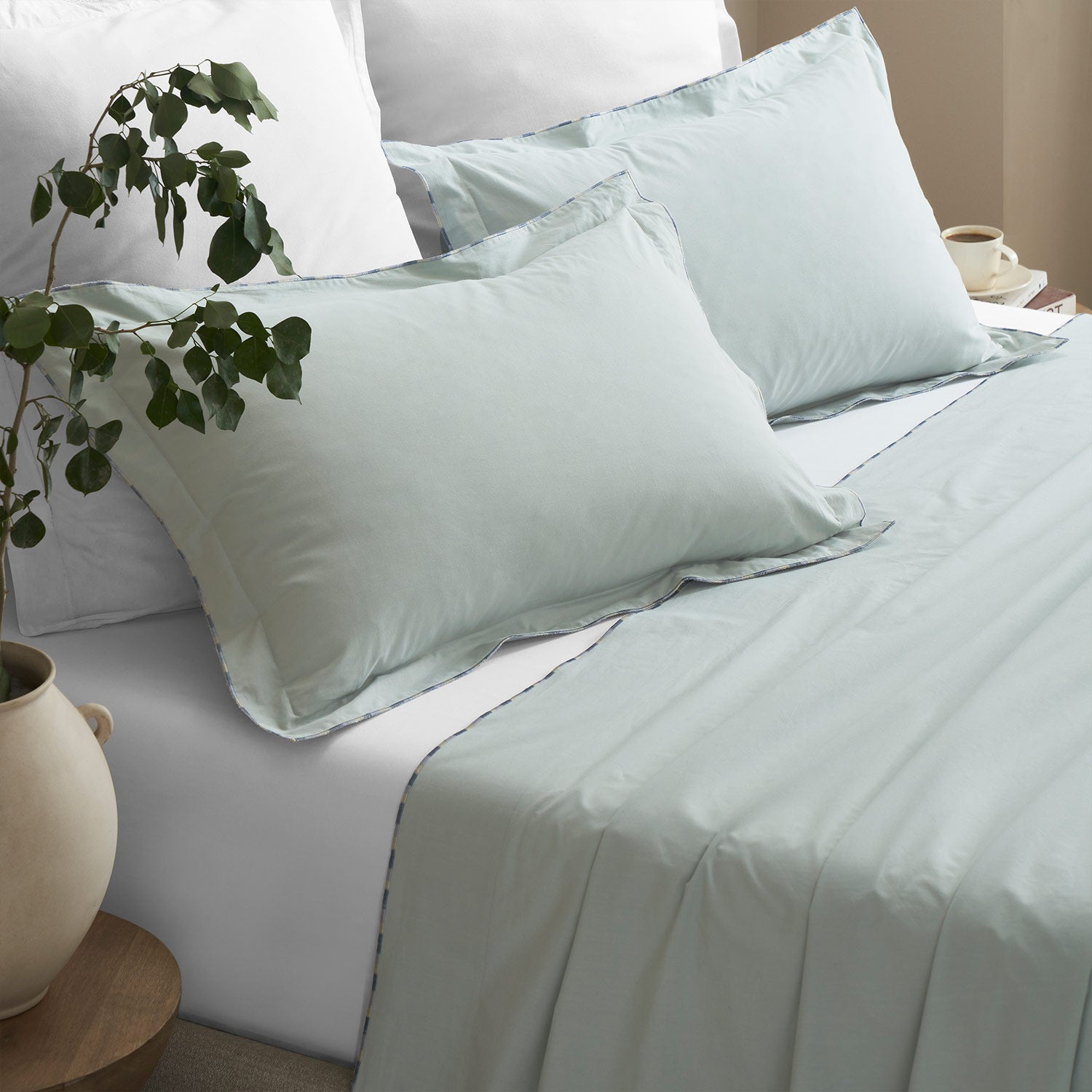 Celune Cotton Percale Bedsheet Set - Cotton - Hand Woven - Ajaypee Carpets (Thumbnail 3)