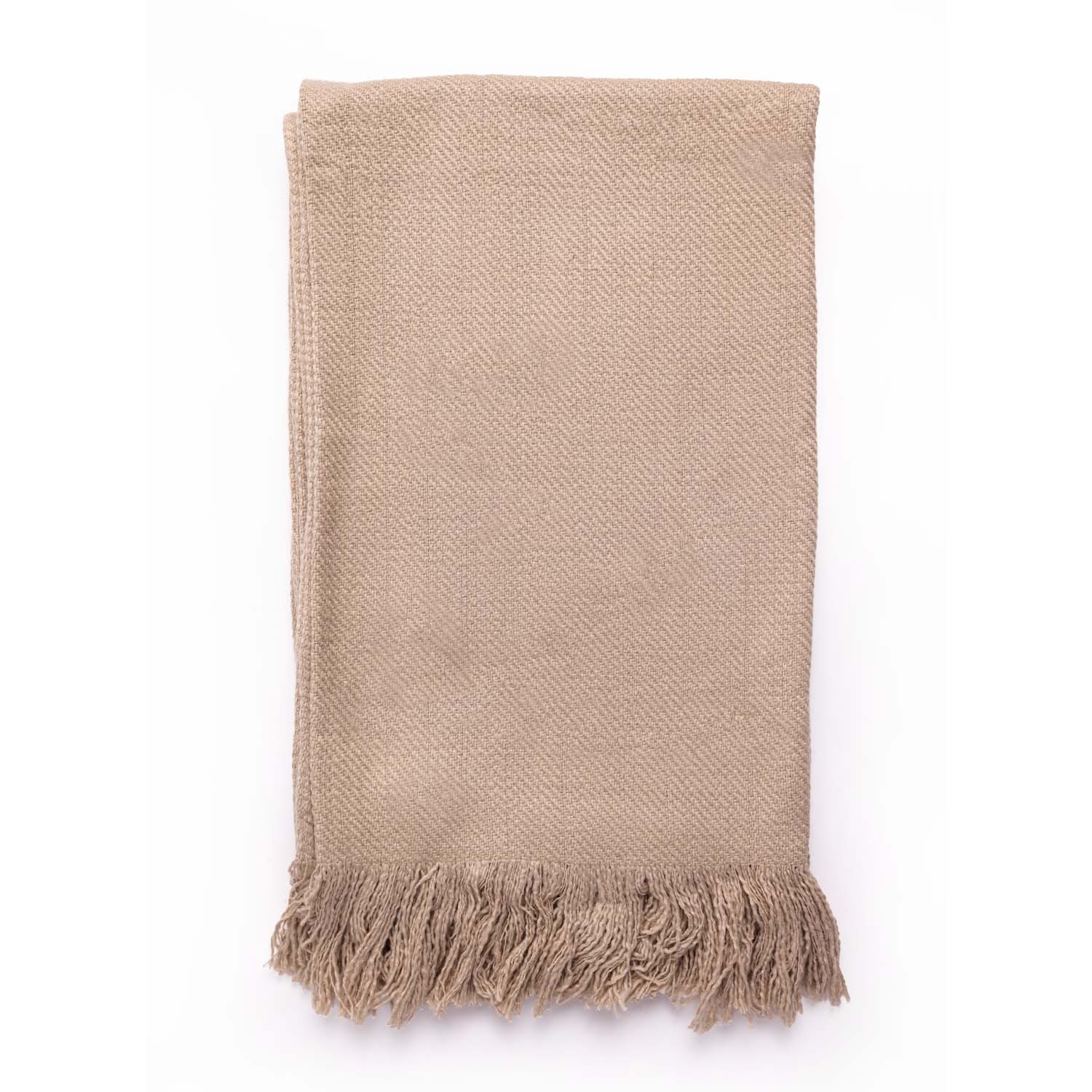Bouclé Cotton Dobby Design Throw - Cotton - Hand Woven - Ajaypee Carpets (Thumbnail 2)