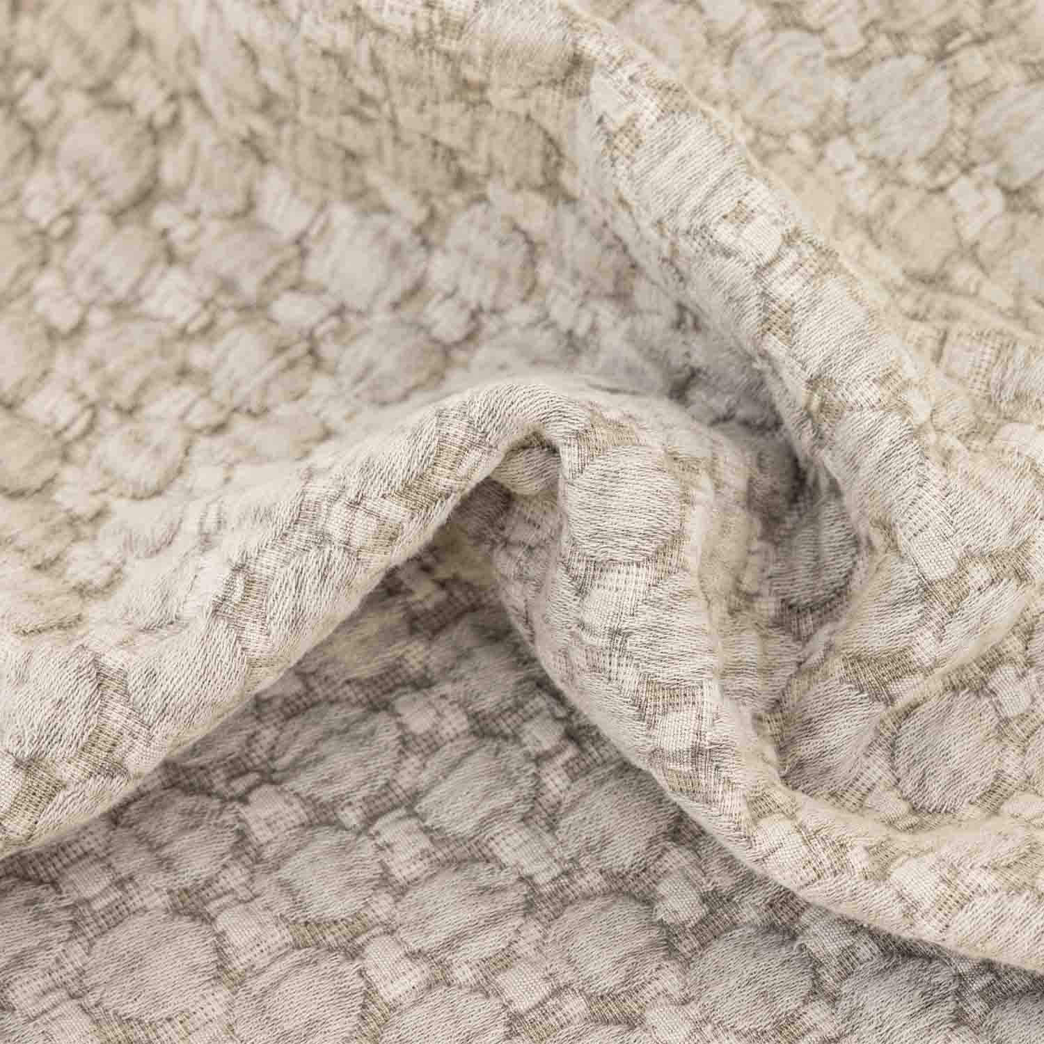 Chevron Cotton Jacquard Throw - Cotton - Hand Woven - Ajaypee Carpets (Thumbnail 4)