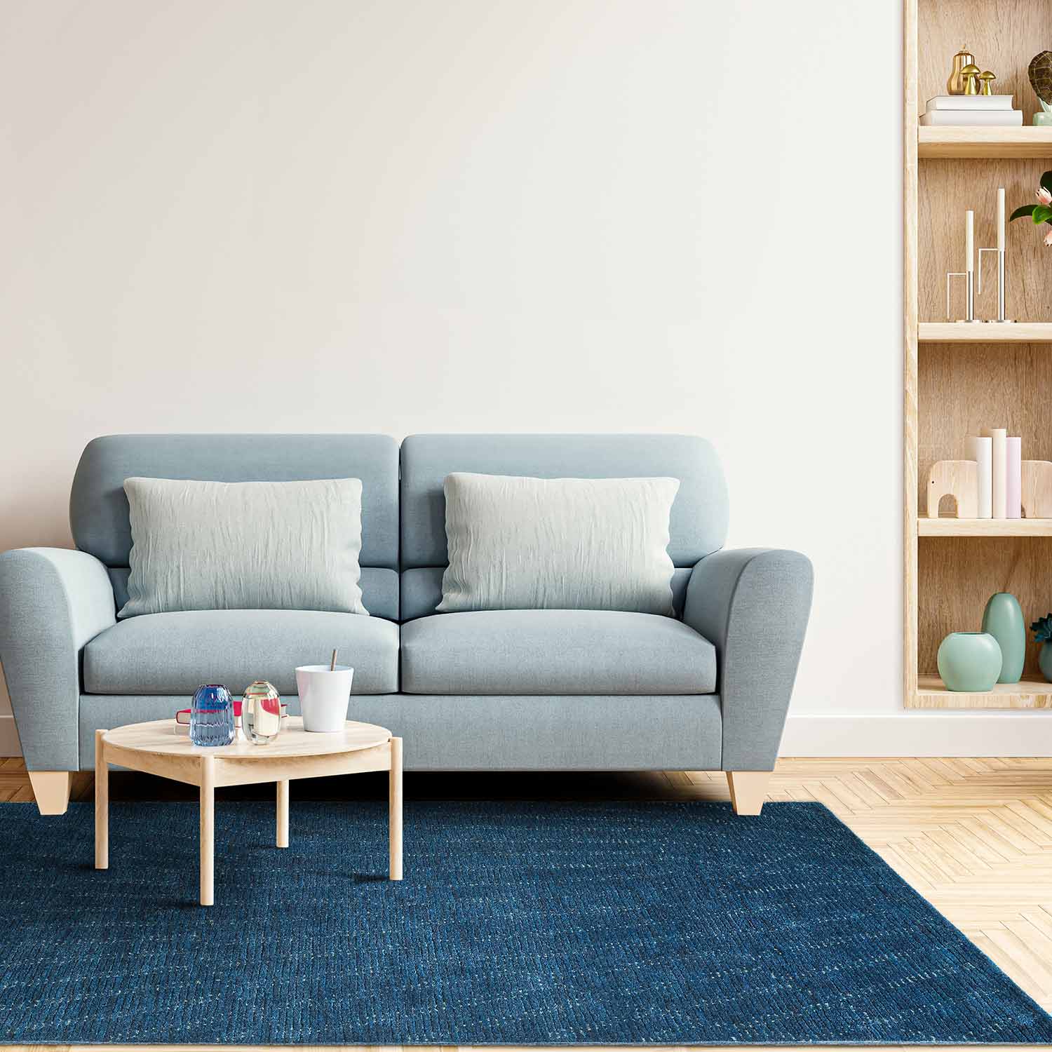Fiza Hand Tufted Woollen Rug – Cotton Hand Tufted handmade carpet by Ajaypee Carpets