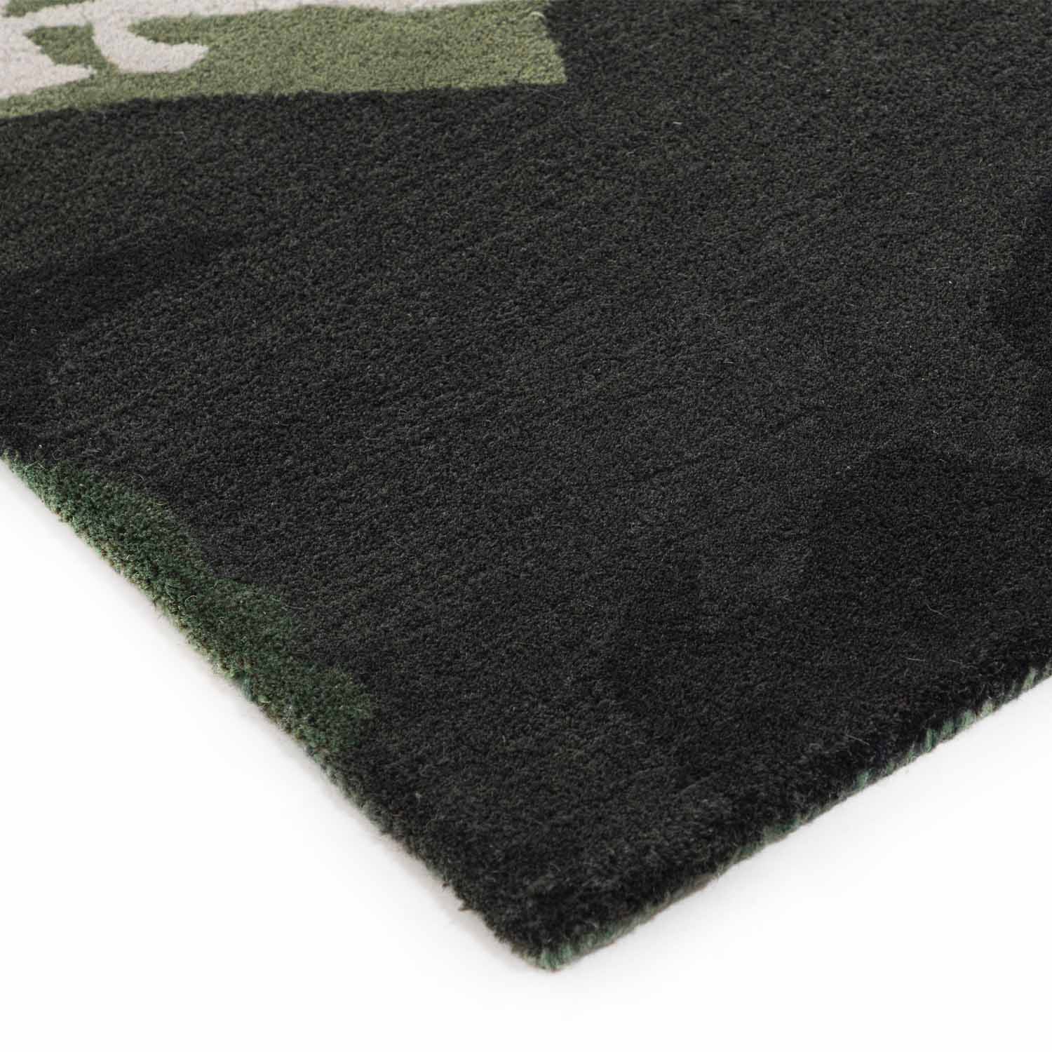 Framing The Fragments Hand Tufted Woollen Rug By Shripal Munshi - Cotton - Hand Tufted - Ajaypee Carpets (Thumbnail 3)