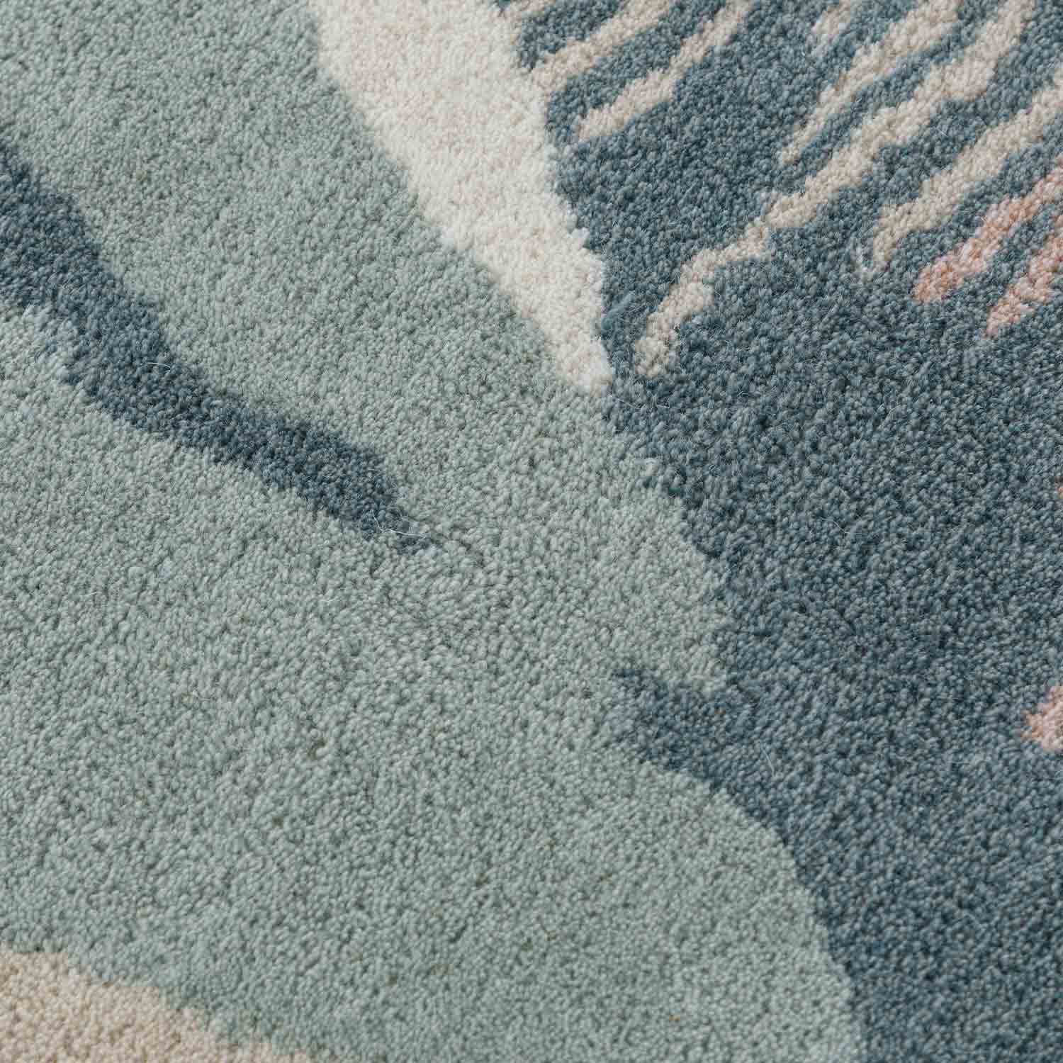 Geo Hand Tufted Woollen Rug - Cotton - Hand Tufted - Ajaypee Carpets (Thumbnail 4)