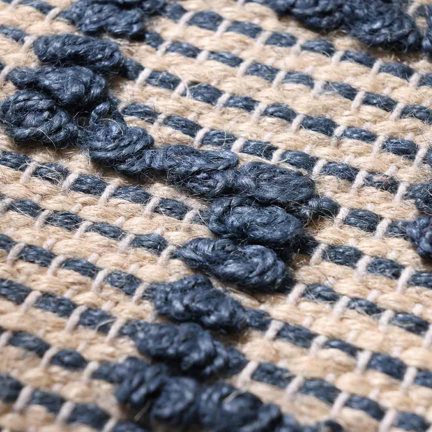 Geometric Flat Weave Jute Dhurrie - Jute - Flatweave - Ajaypee Carpets (Thumbnail 2)