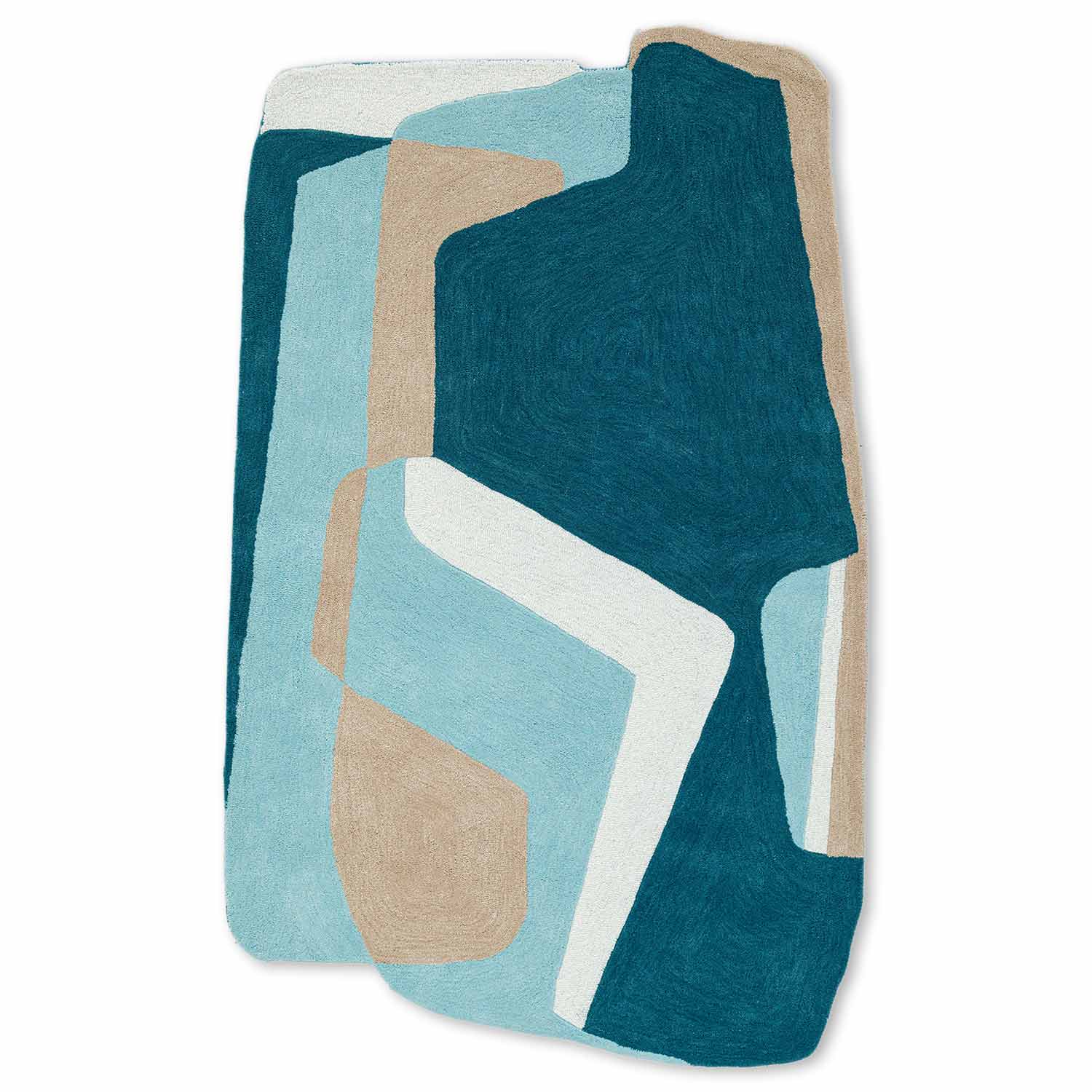 Glacier Hand Tufted Woollen Rug - Cotton - Hand Tufted - Ajaypee Carpets (Thumbnail 2)